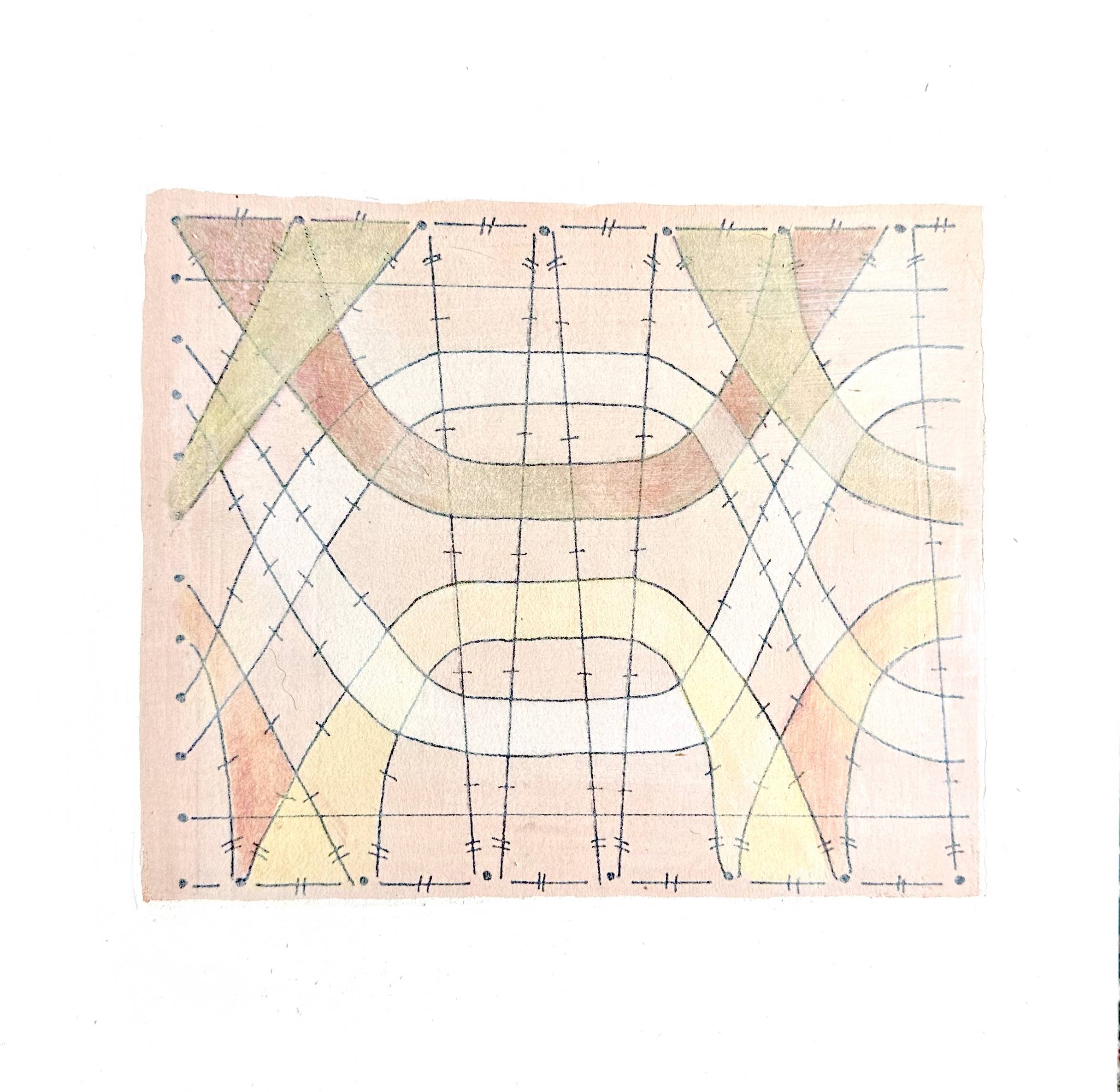Eveline Kotai, Lace Diagram 1, 1995, Bio-paint photocopy transfer on Japanese rice paper on MDF,  27 x 27cm.jpg