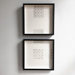 Sarah Thornton-Smith, Dis-connected Series 2, 2020, gouache on paper, 31 x 31cm each