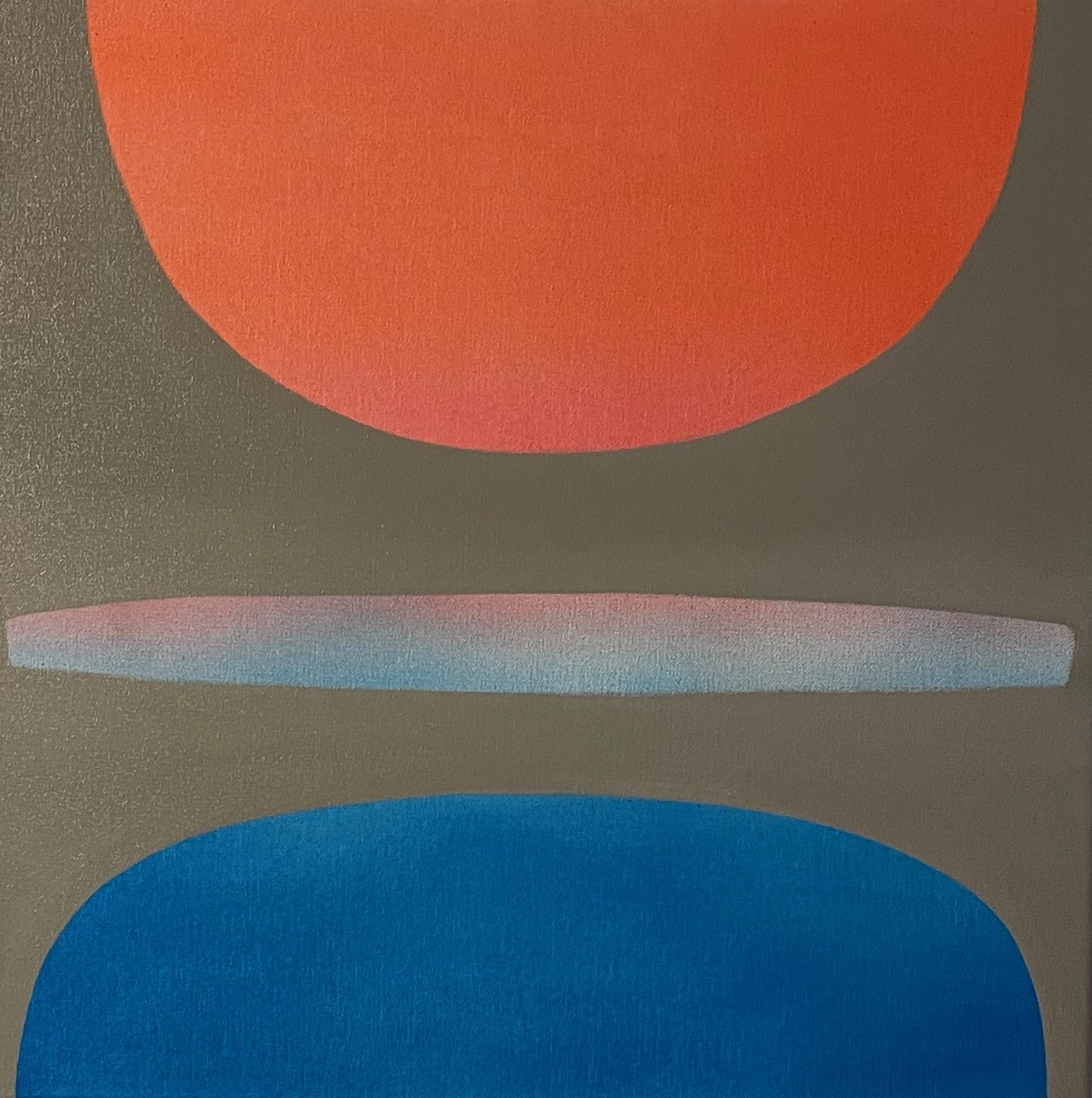 Jo Darbyshire, Tiny's Lake 3, 2023, oil on canvas, 50 x 50cm