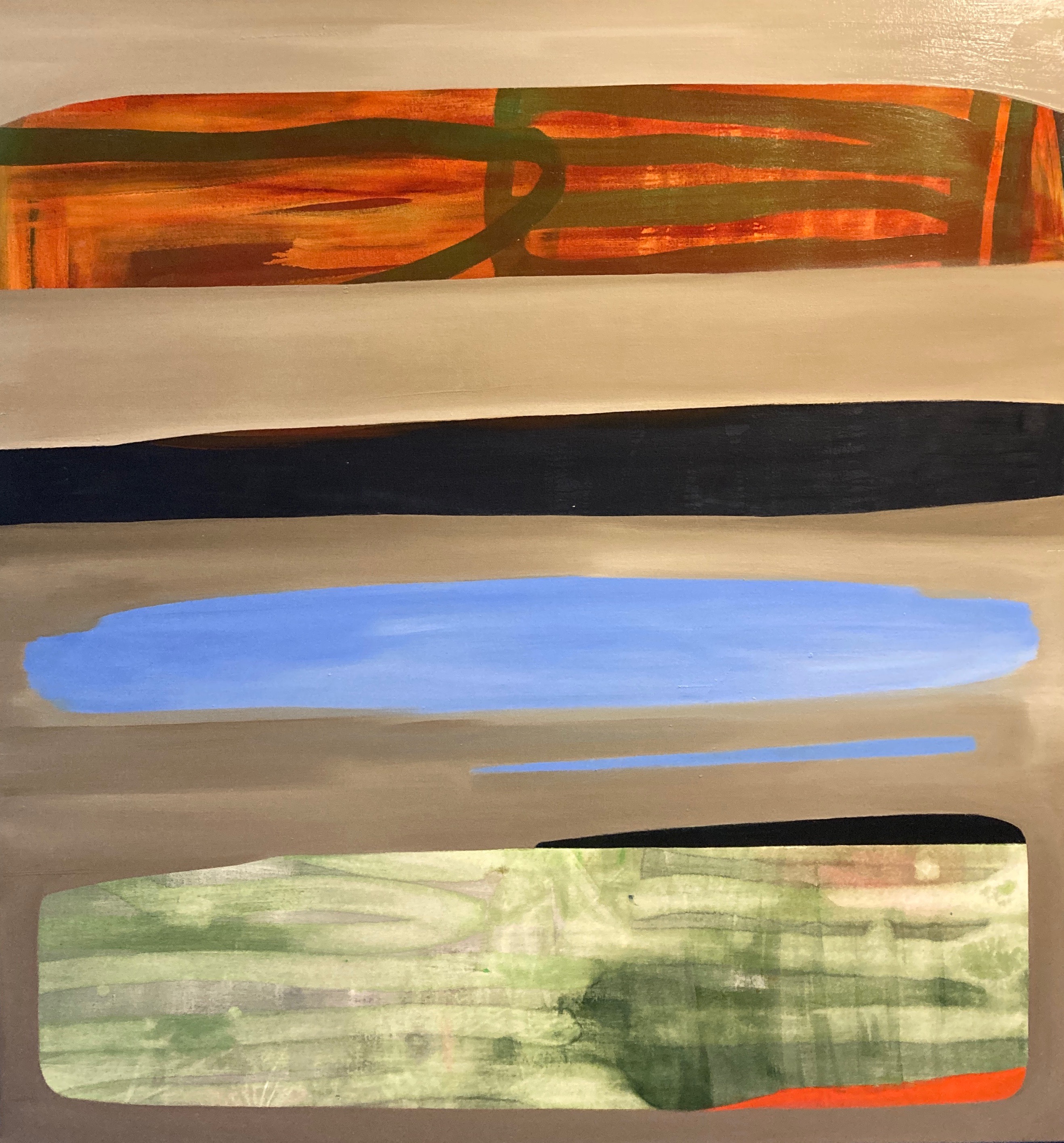 Jo Darbyshire, Lake Grace 2, 2023, oil on canvas, 150 x 140cm