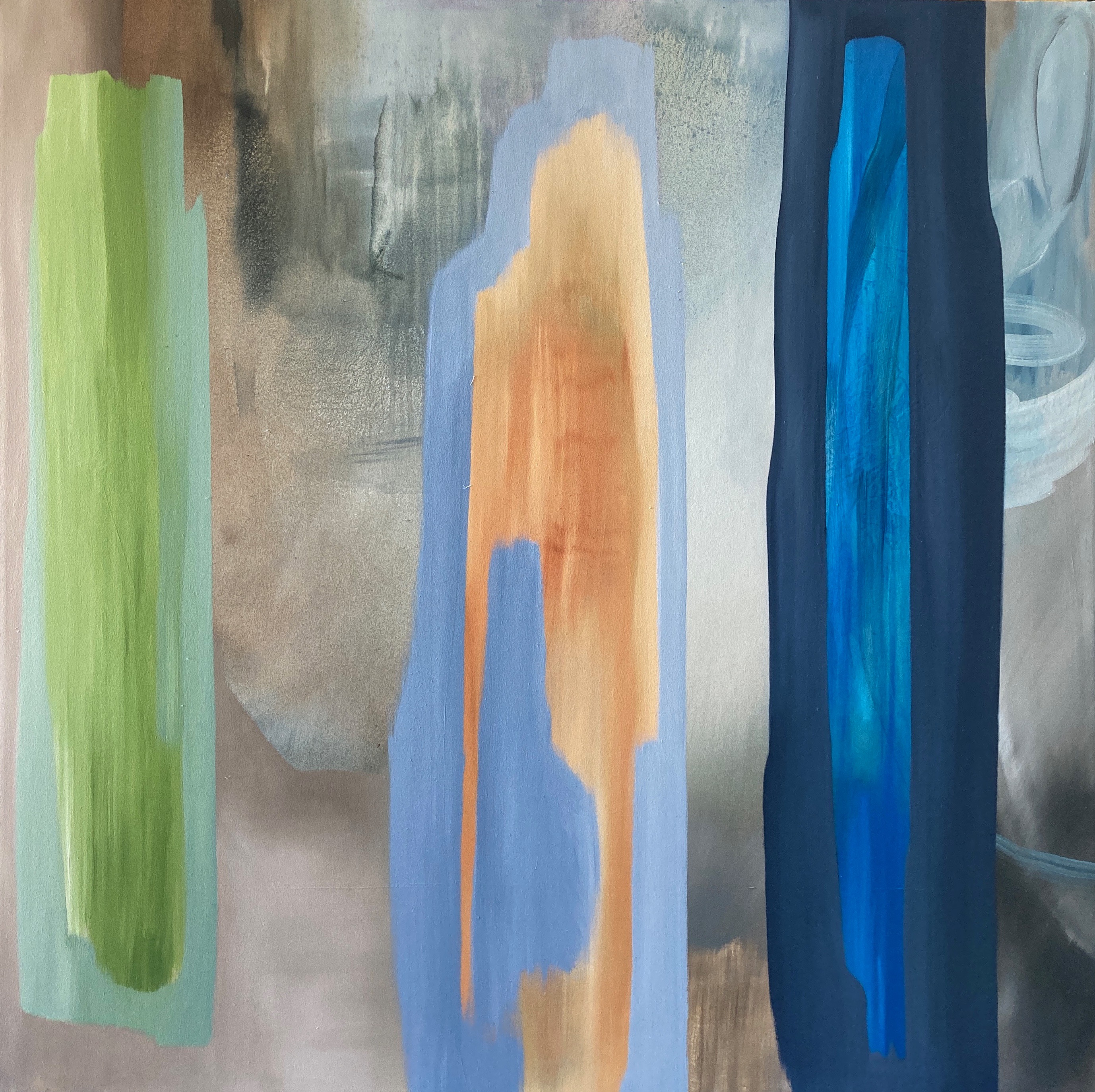 Jo Darbyshire, Lake Grace 4, 2023, oil on canvas, 150 x 150cm