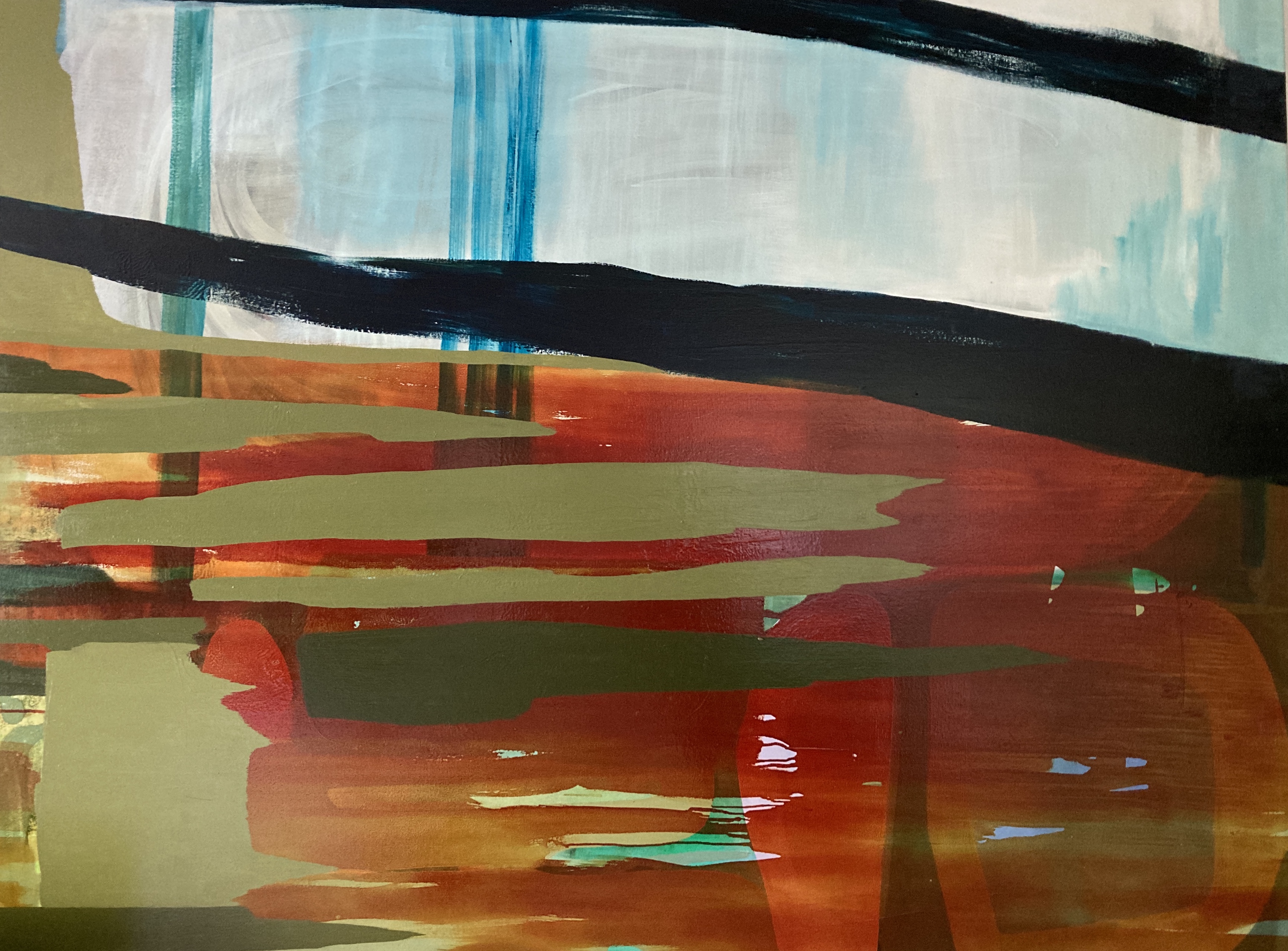 Jo Darbyshire, Lake Grace, 2022, oil on canvas, 150 x 200cm