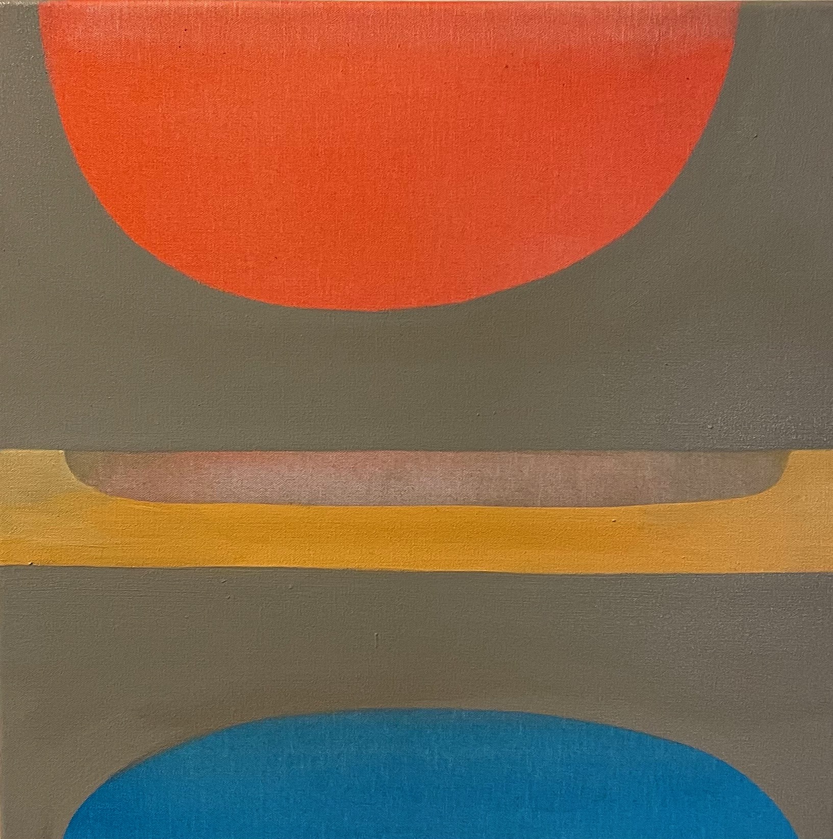 Jo Darbyshire, Little Pink Lake 2, 2023, oil on canvas, 50 x 50cm