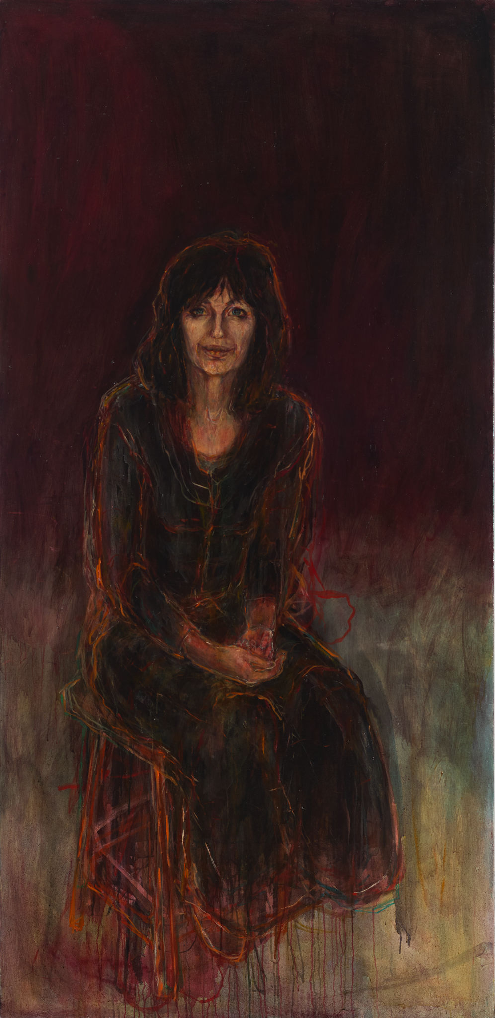 Angela Stewart, Joan London, 2008, oil on canvas, 197 x 96cm