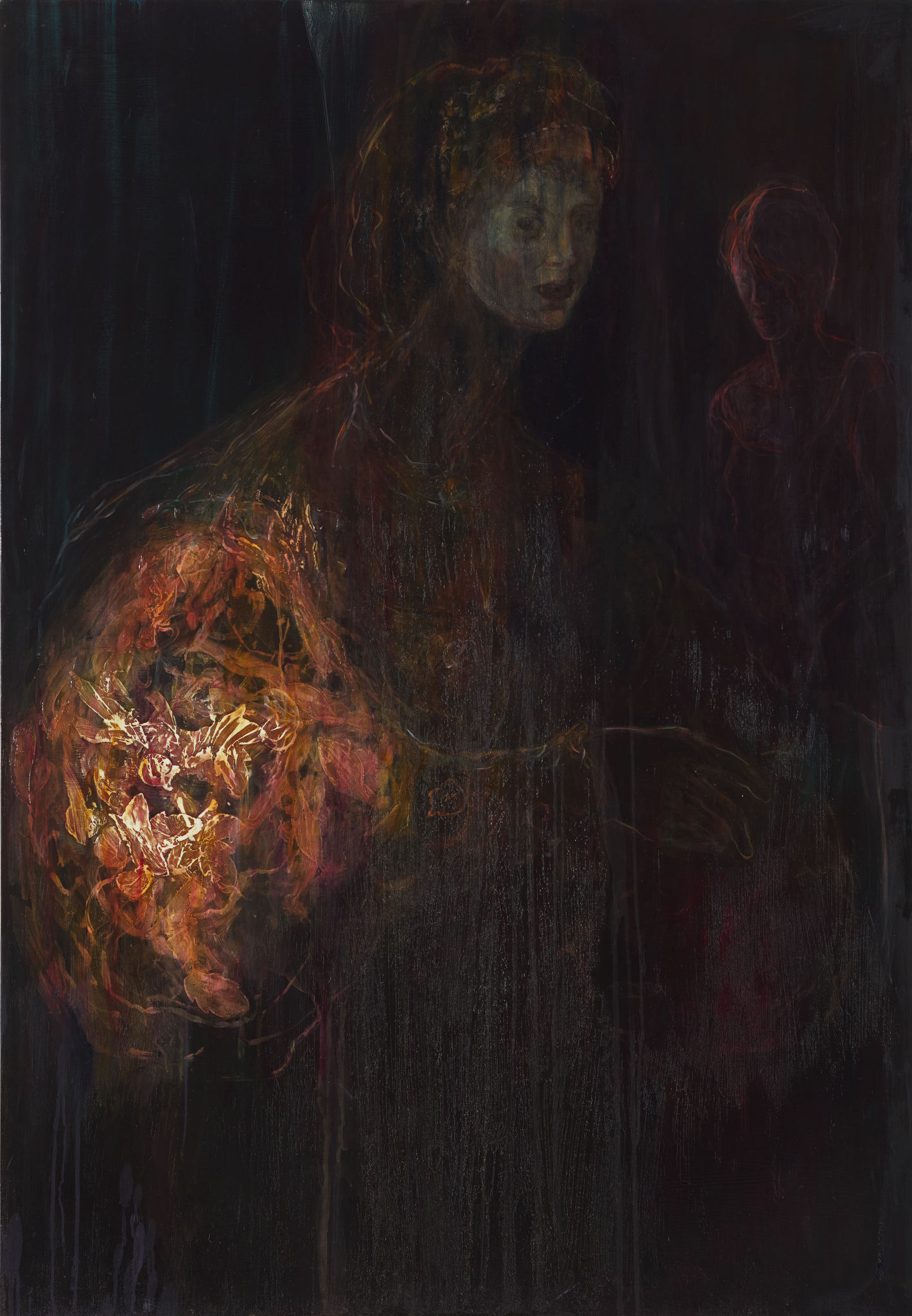 Angela Stewart, Poesis #3, 2024, oil and acrylic on board, 130 x 90cm