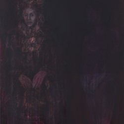 Angela Stewart, Unlacing, 2012, oil and acrylic on board, 130 x 90cm