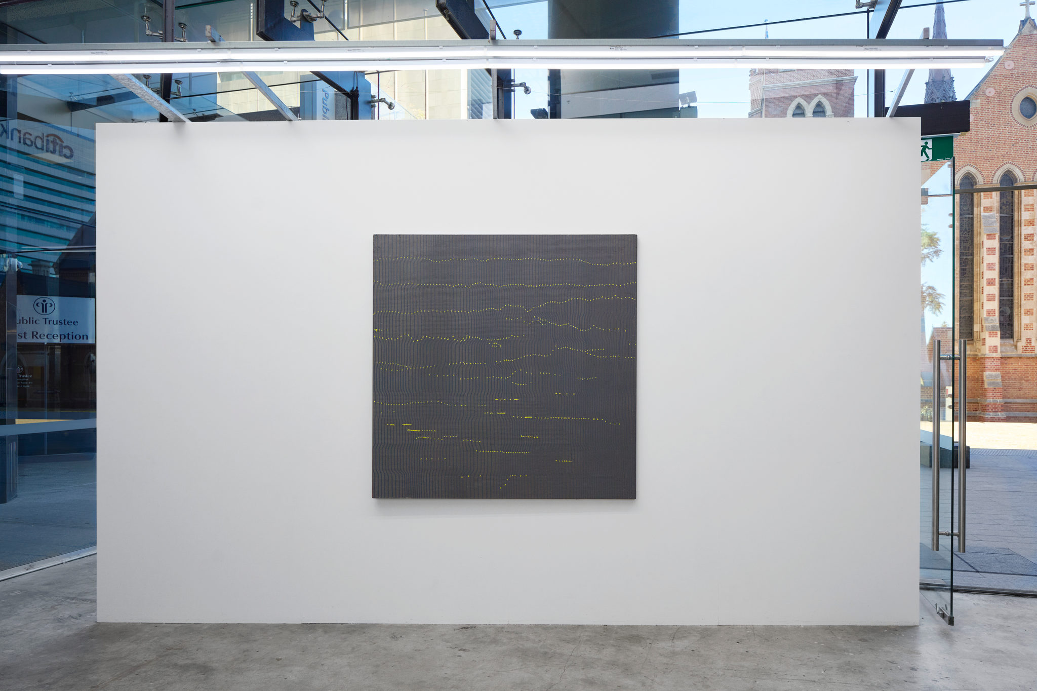 Galliano Fardin, Fluctuations, 2023, acrylic on canvas, 152 x 152cm. Acorn Photo