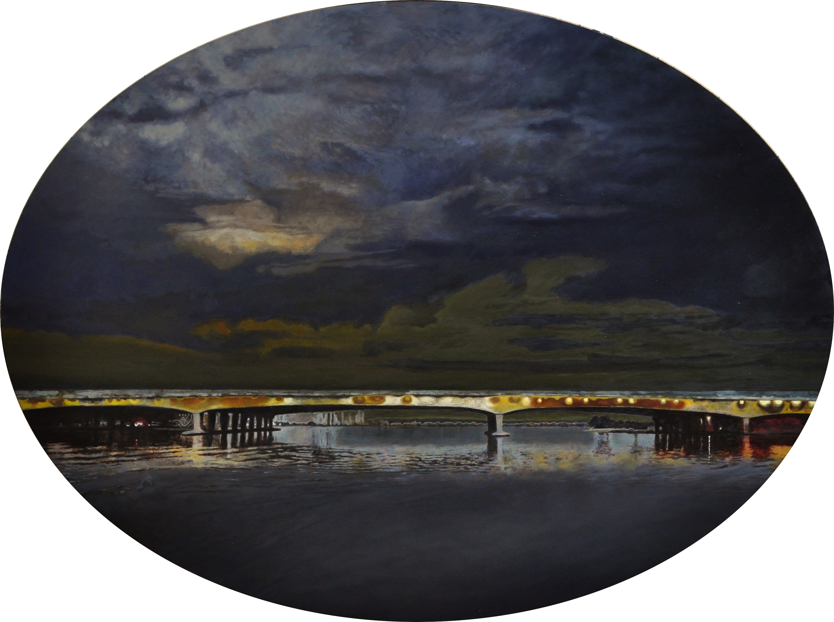 Robert Gear, Benign Abundance, 2024, oil on board, 59 x 79cm