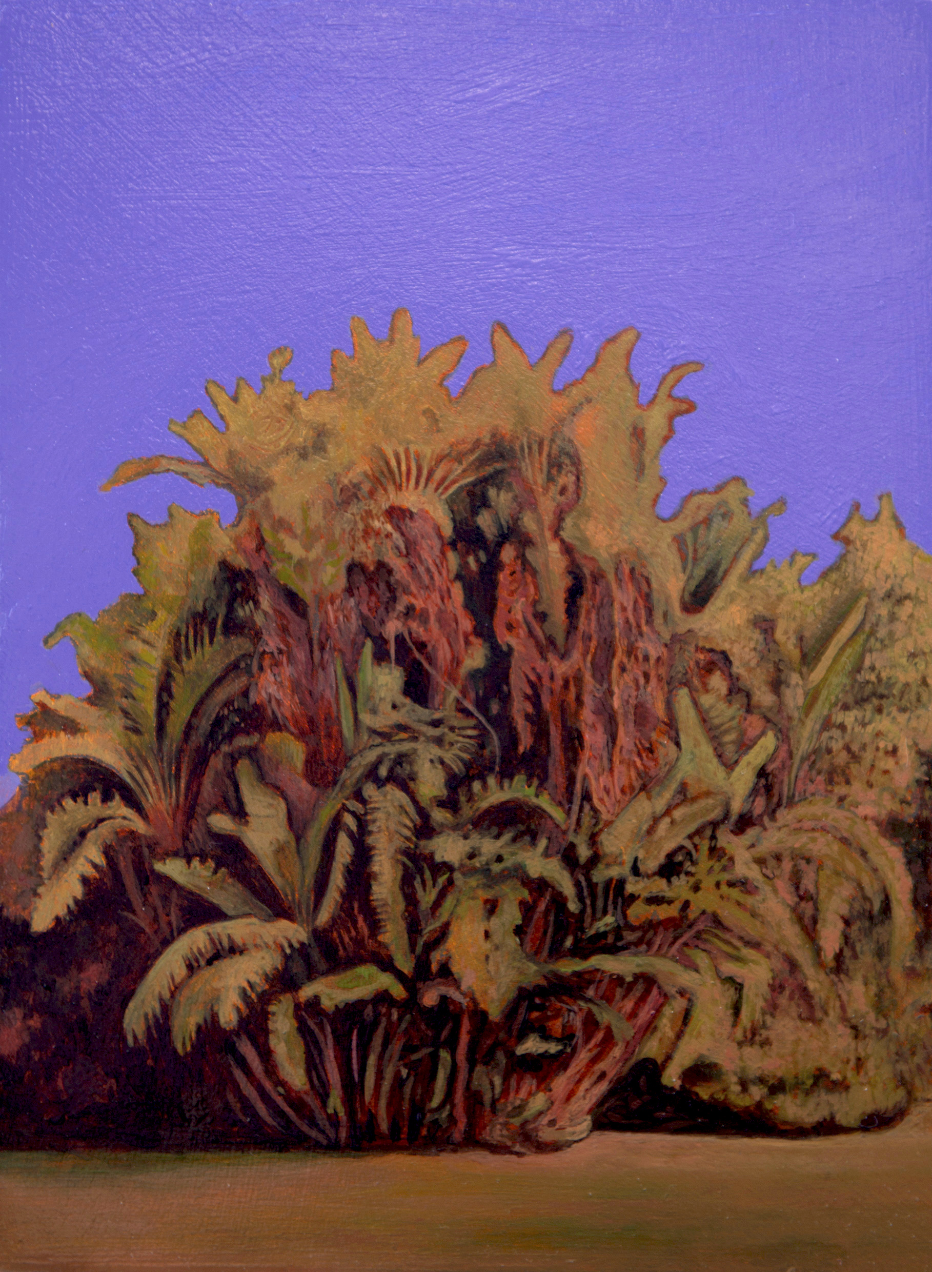 Robert Gear, Eclipse, 2024, oil on board, 20 x 15cm