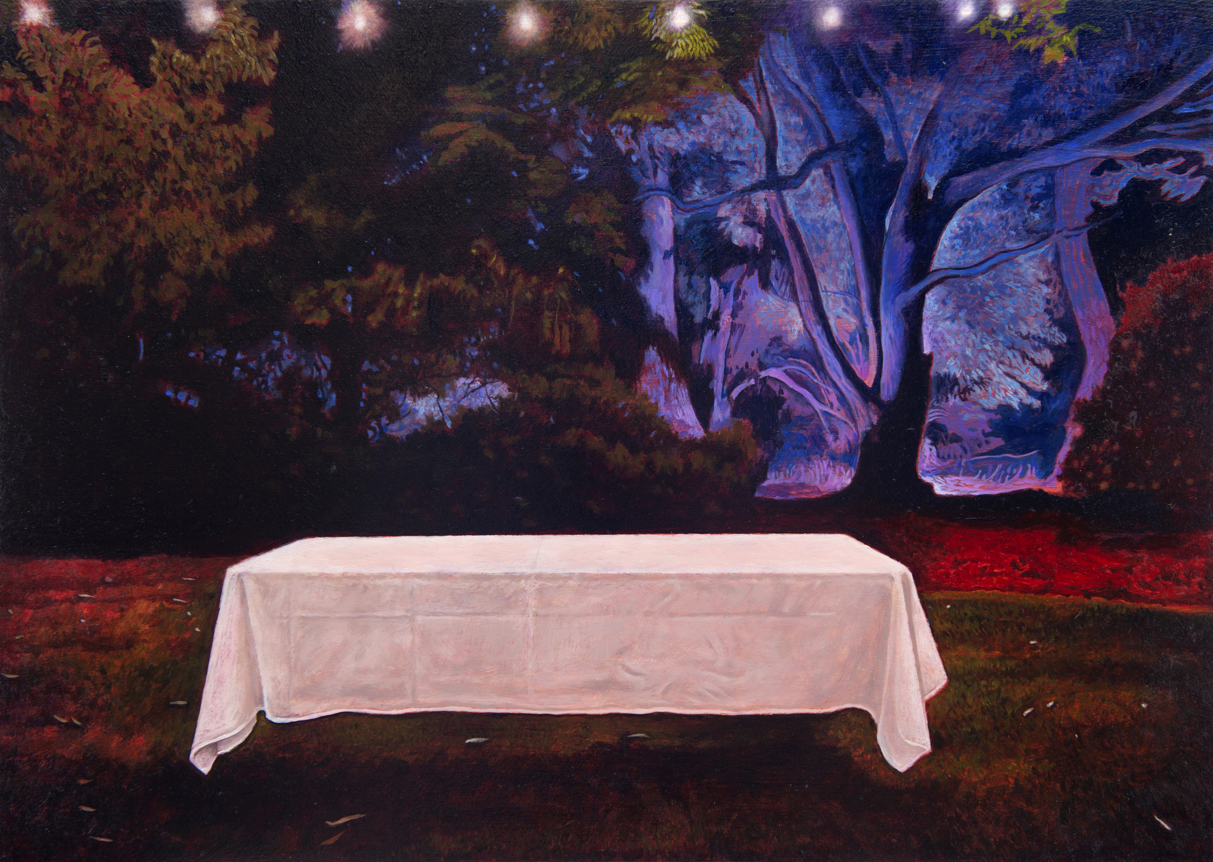 Robert Gear, The Consecration, 2024, oil on board, 30 x 40cm