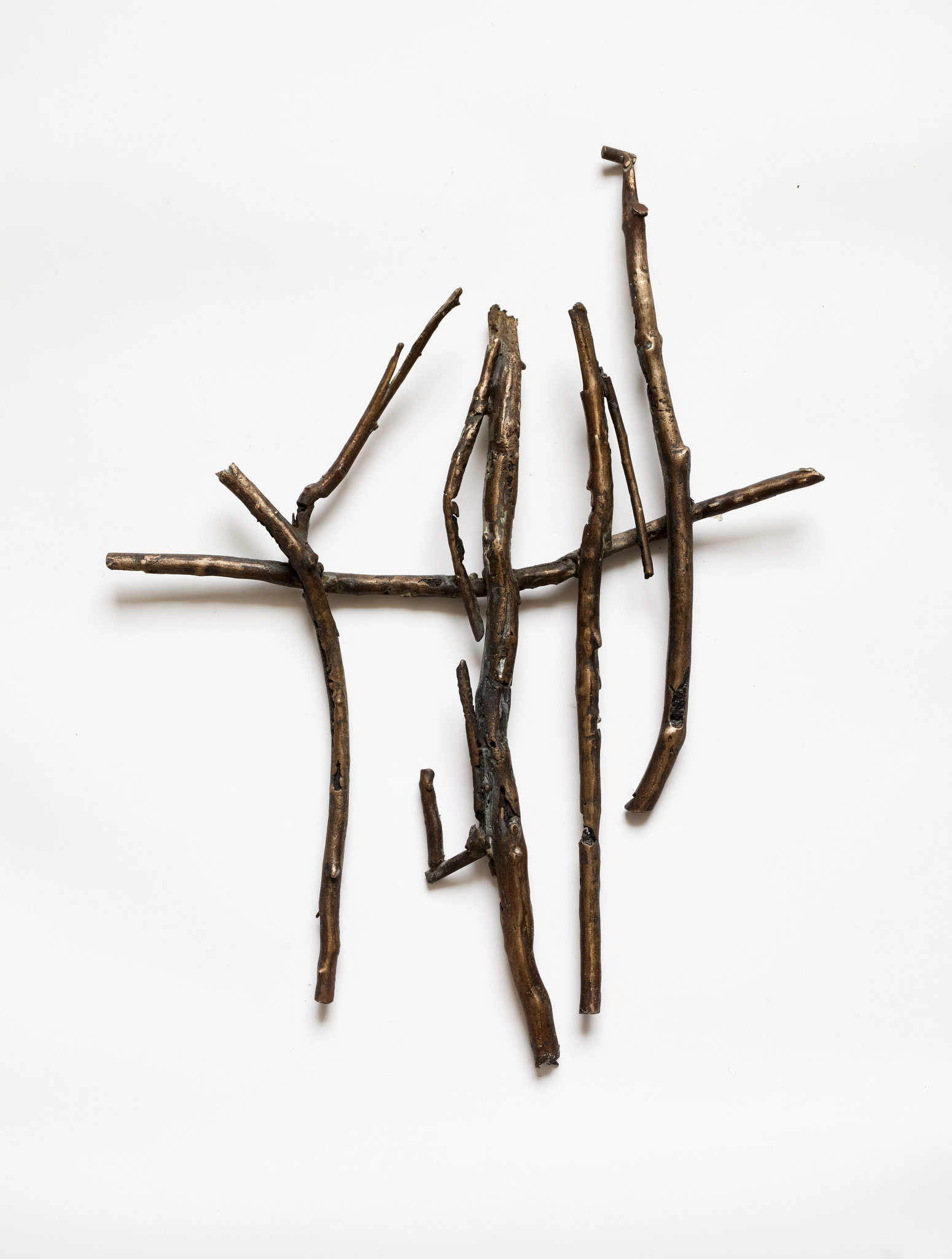 Anne Neil, And when the day is done 4, 2024, distressed cast bronze, 52 x 31.5 x 3cm