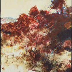 Merrick Belyea, Darling Range Near North Dandalup, 2024, oil on aluminium, 49.5 x 39.5cm