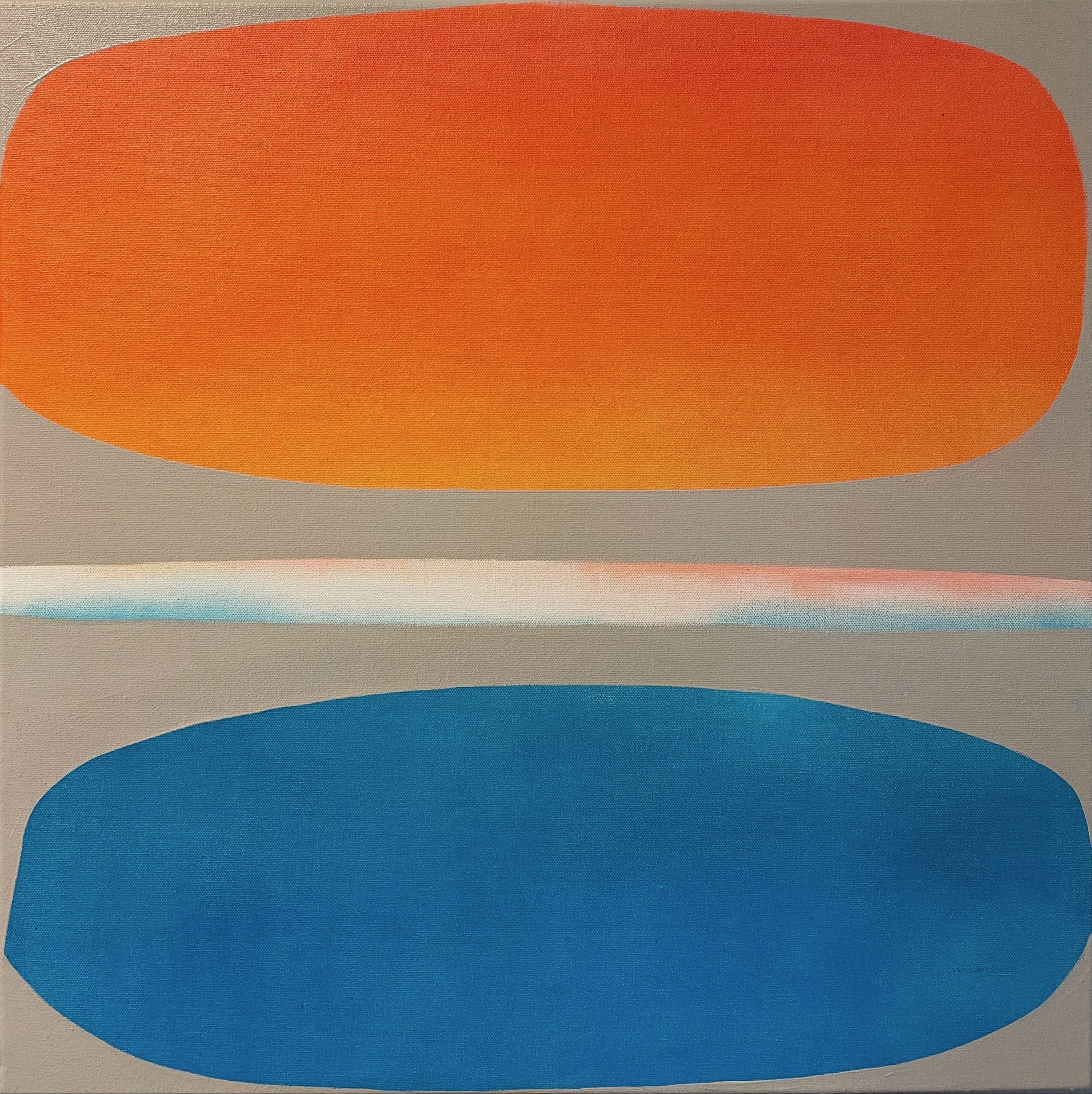 Jo Darbyshire, West Lake Grace, 2024, oil on canvas, 60 x 60cm