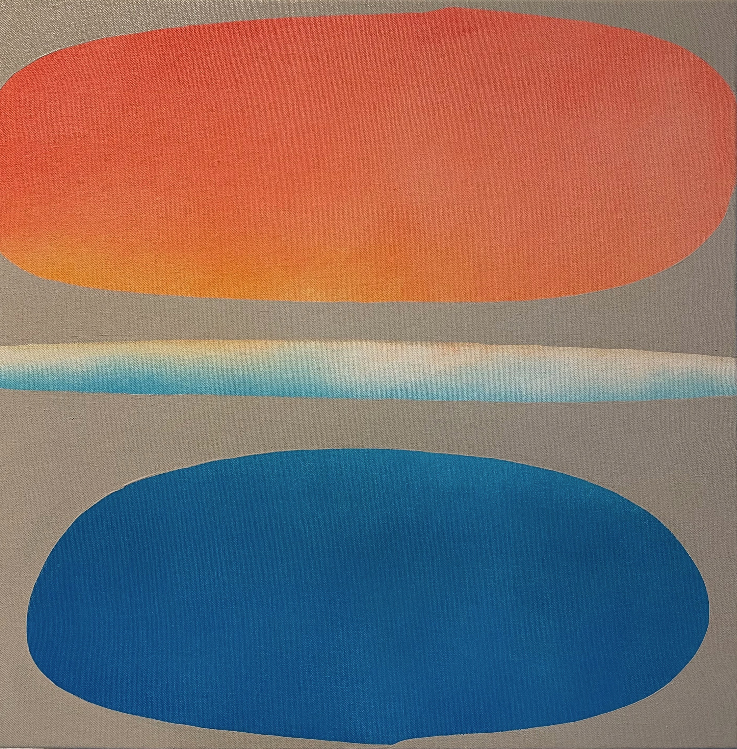 Jo Darbyshire, South Lake Grace, 2024, oil on canvas, 60 x 60cm