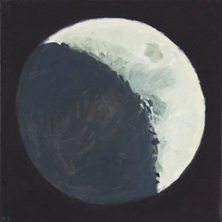 Kevin Robertson, Waxing Moon II, 2024, oil on canvas, 30.5 x 30.5cm