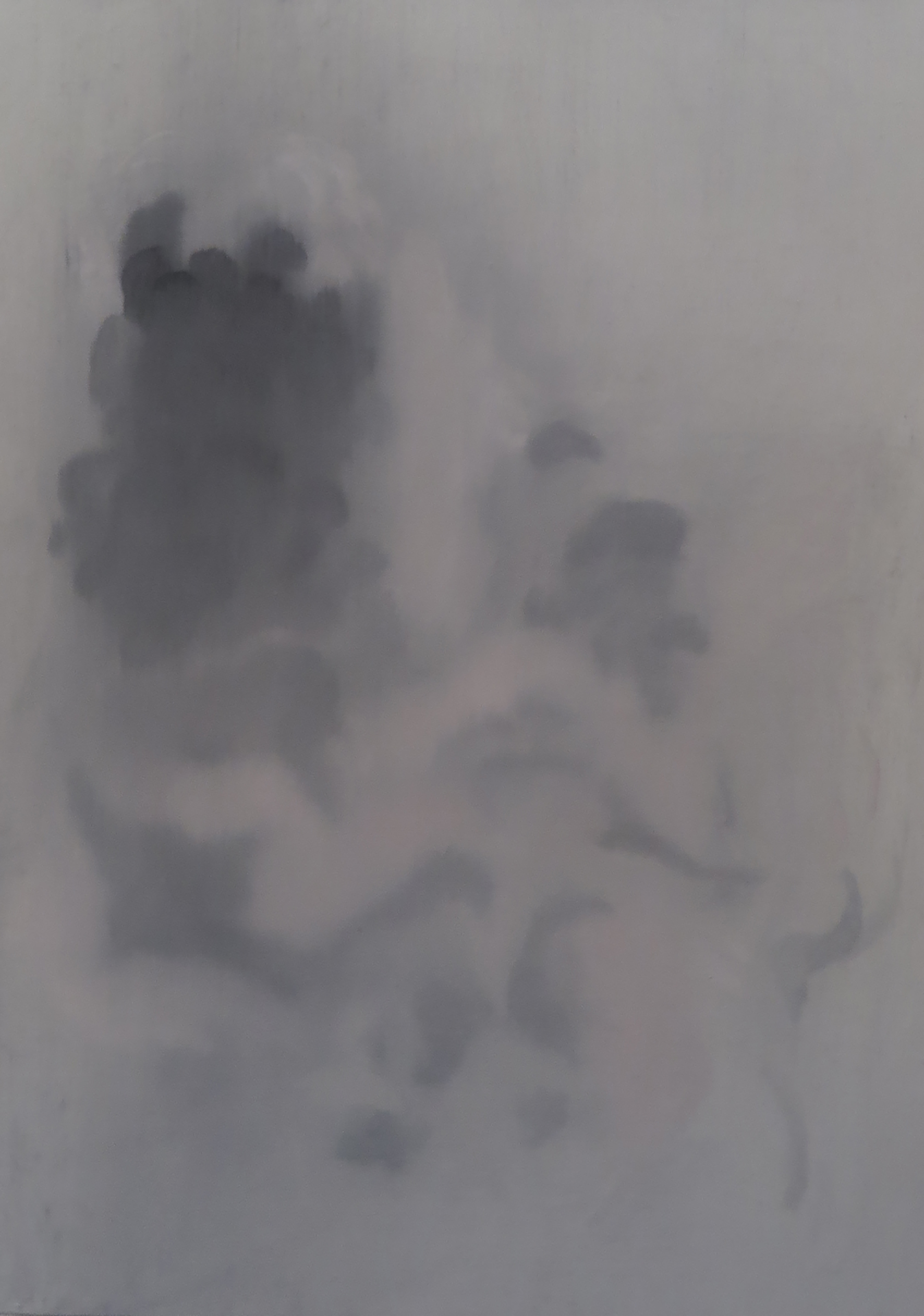 Paul Uhlmann, Calligraphic Skies (Vapour), 2024, oil on canvas, 51 x 36cm