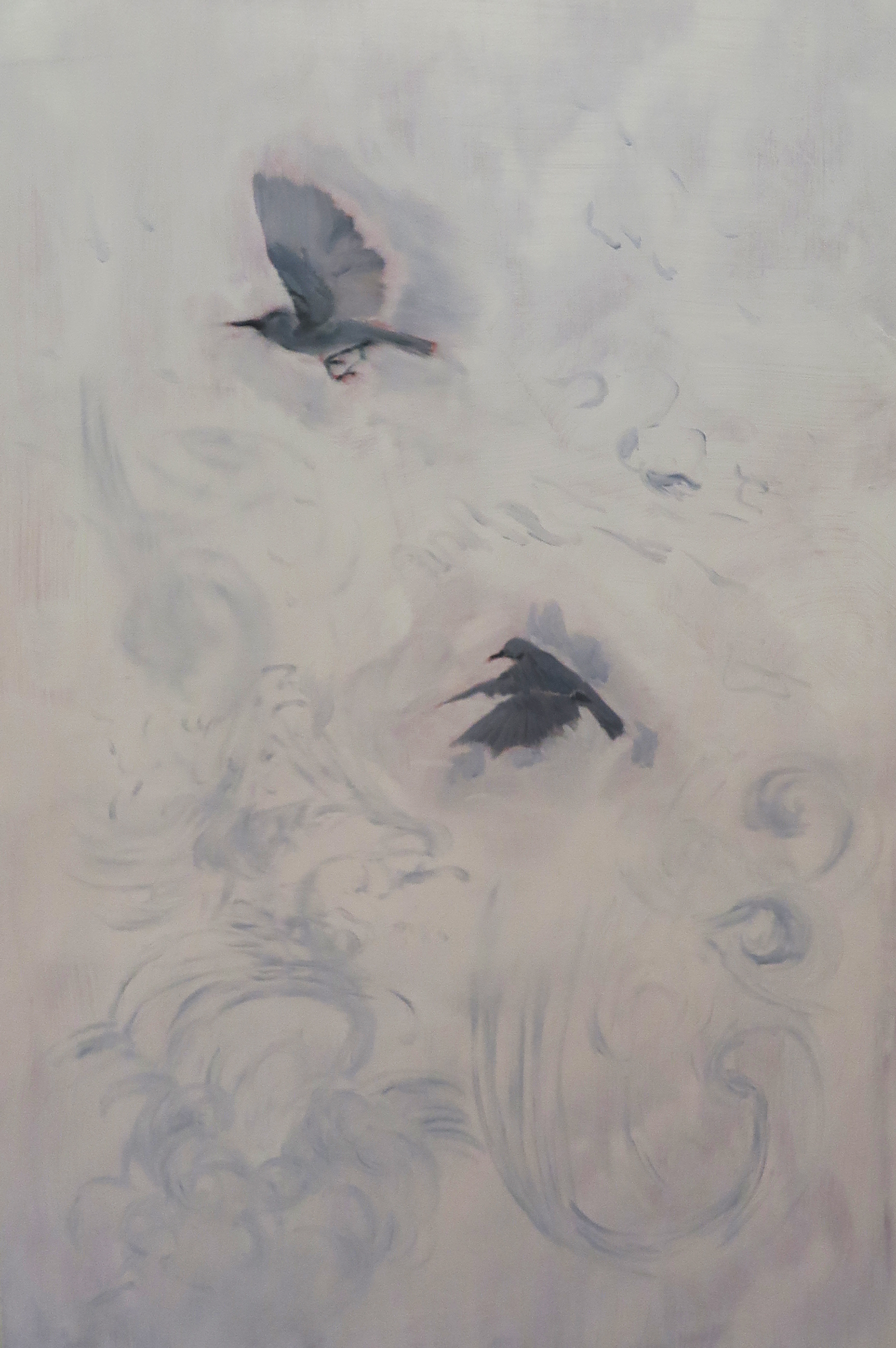 Paul Uhlmann, Becoming Bird, 2024, oil on canvas, 91 x 61cm