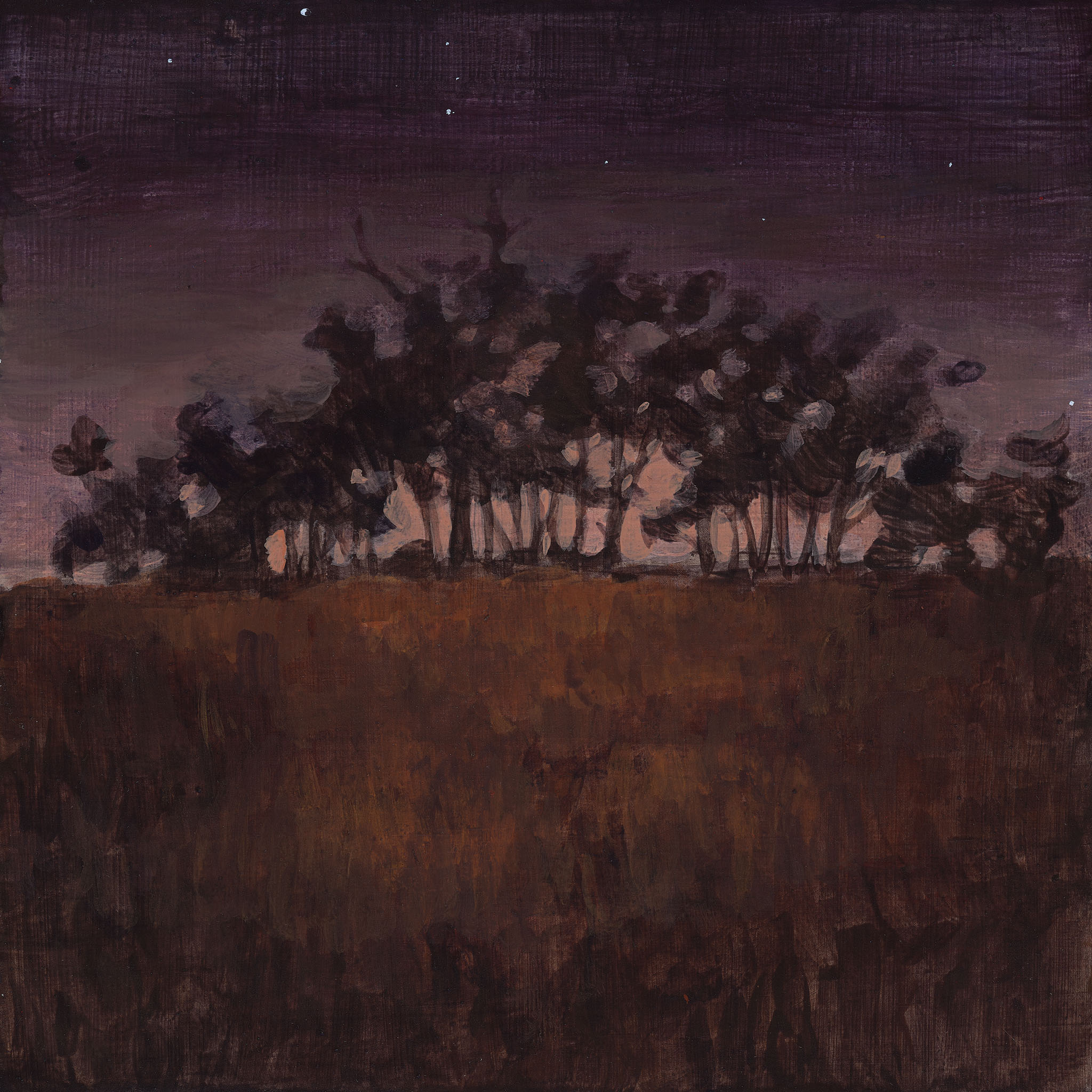 Clare McFarlane, Dark Twilight II, 2023, acrylic on board, 20 x 20cm