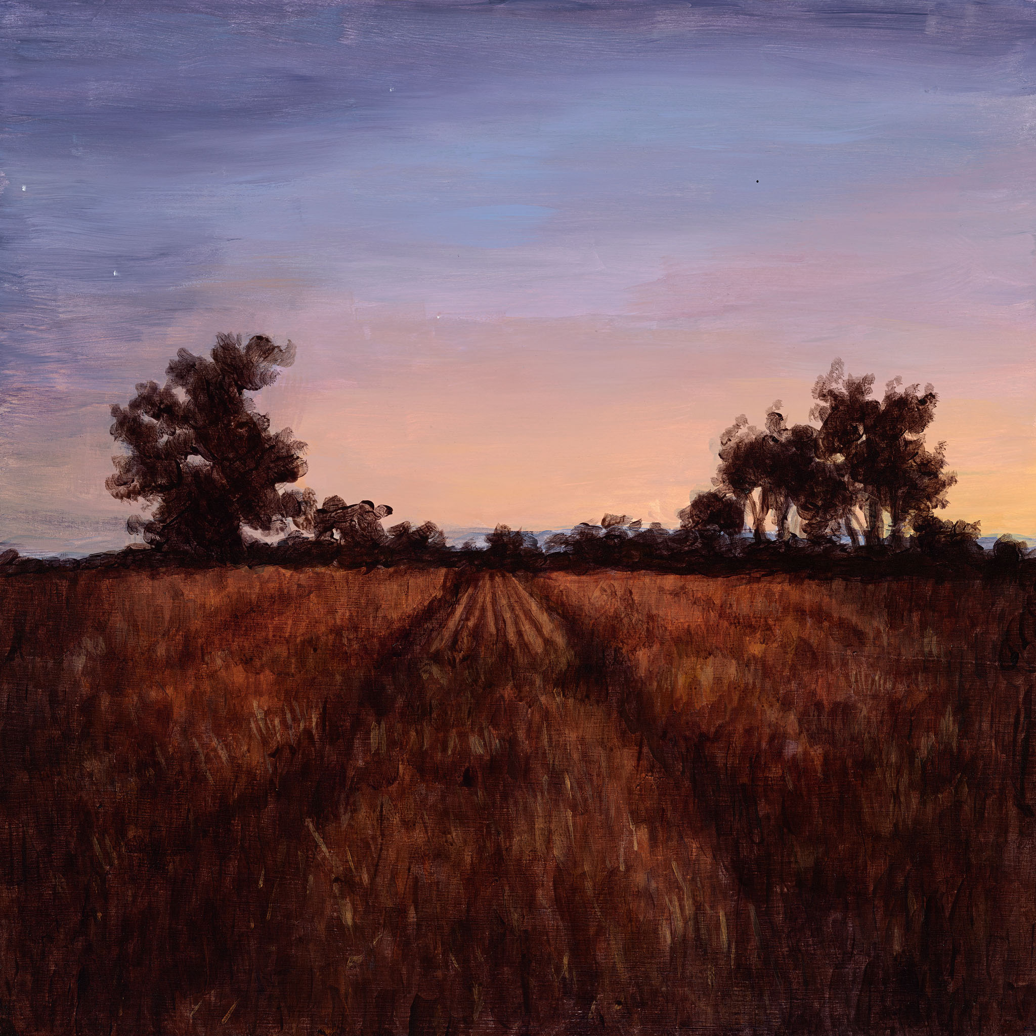 Clare McFarlane, Darkening Twilight II, 2023, acrylic on board, 30 x 30cm