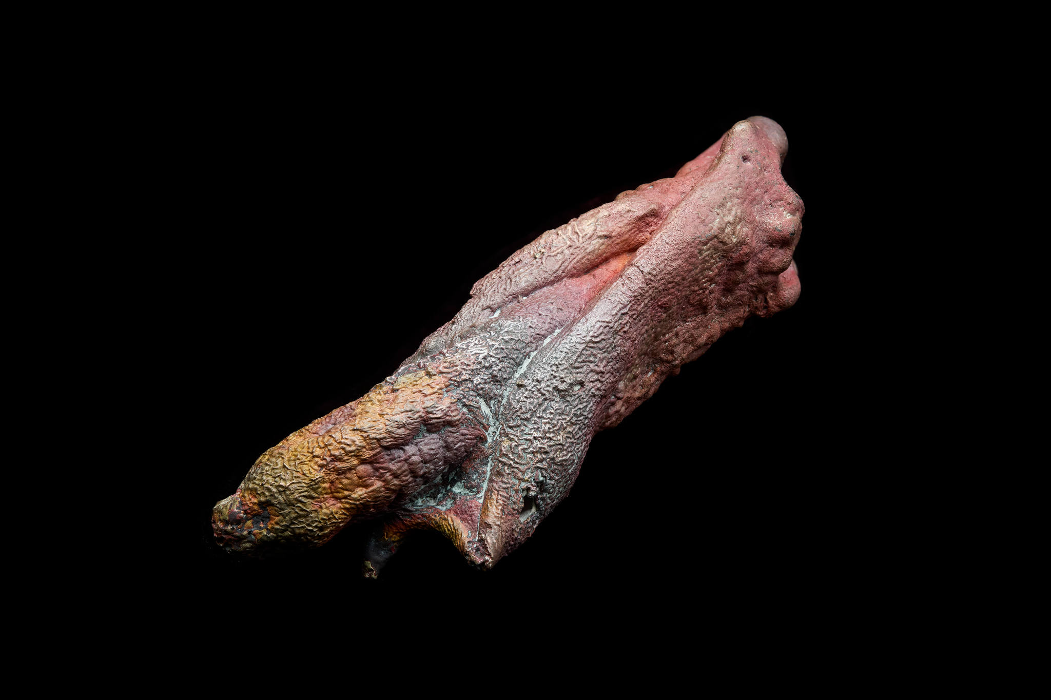 Sarah Elson, 'Pull the earth around me' 9, Object, 2024, recycled silver and copper, 8 x 30 x 3cm