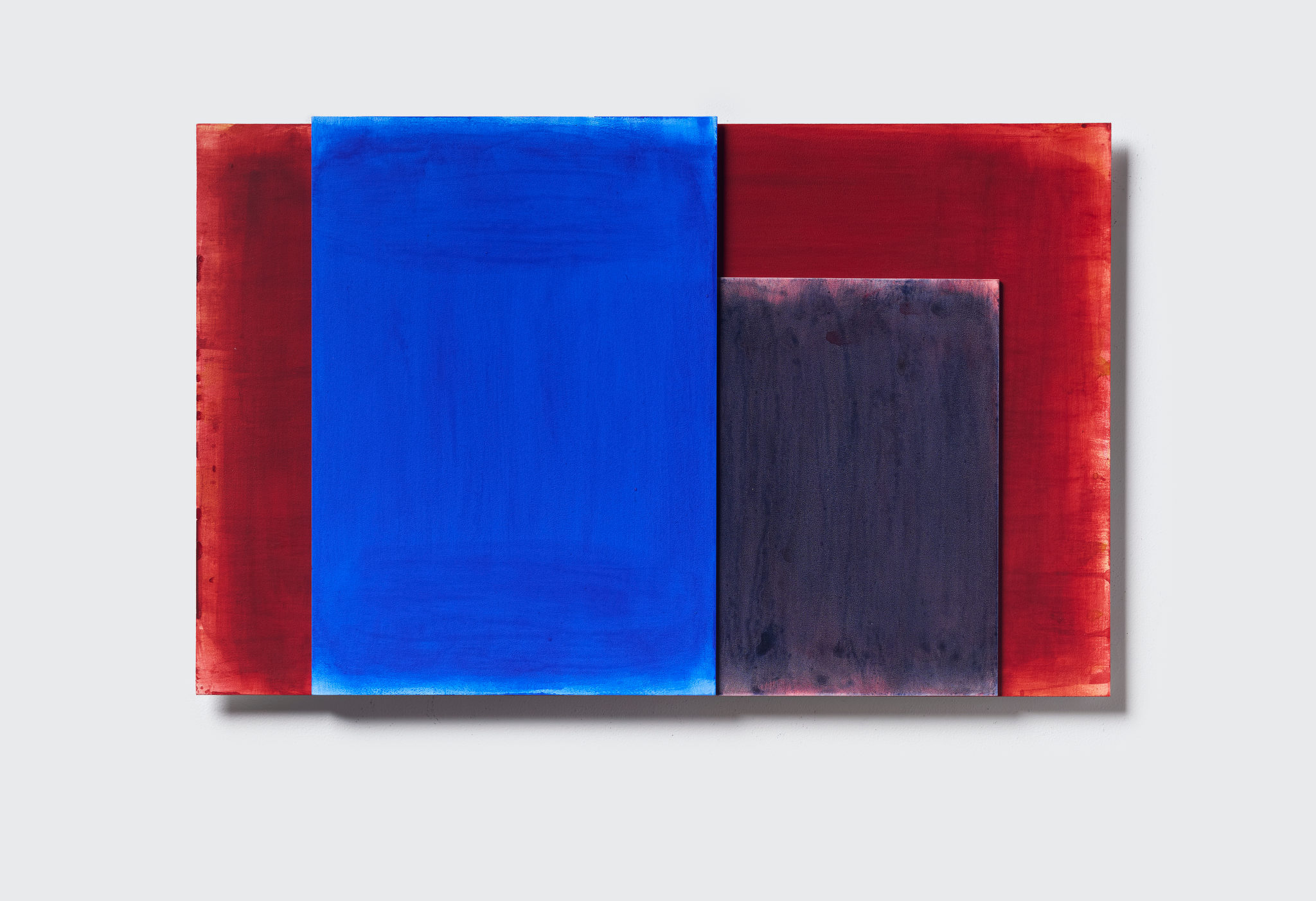 Jurek Wybraniec, Proposition (Assemblage 11), 2024, acrylic paint on aluminium composite panel, 40 x 63.6cm