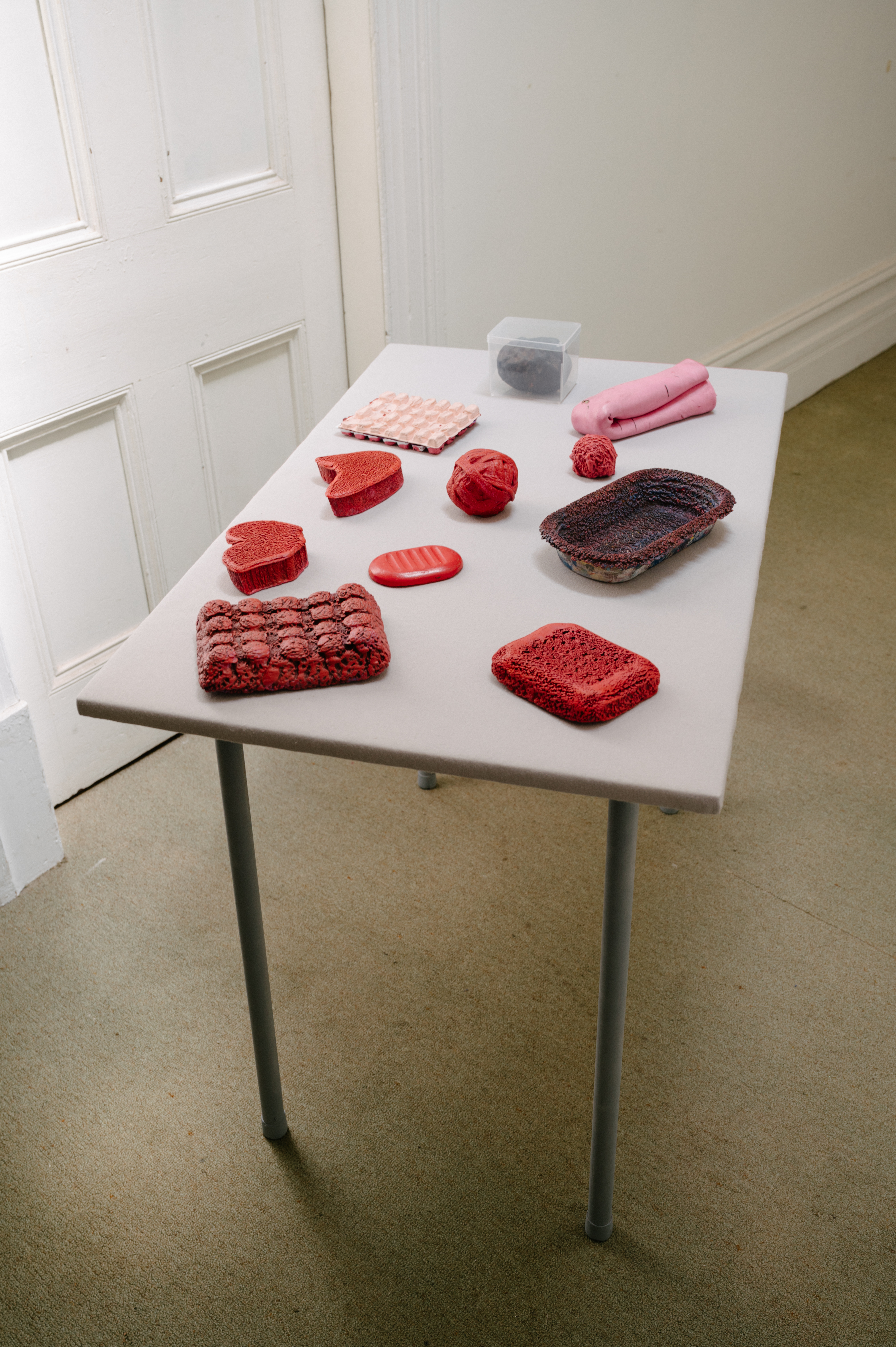 Andre Lipscombe, Touch Pool, 2016-2024, acrylic paint and mixed media, 76 x 100 x 4.5cm