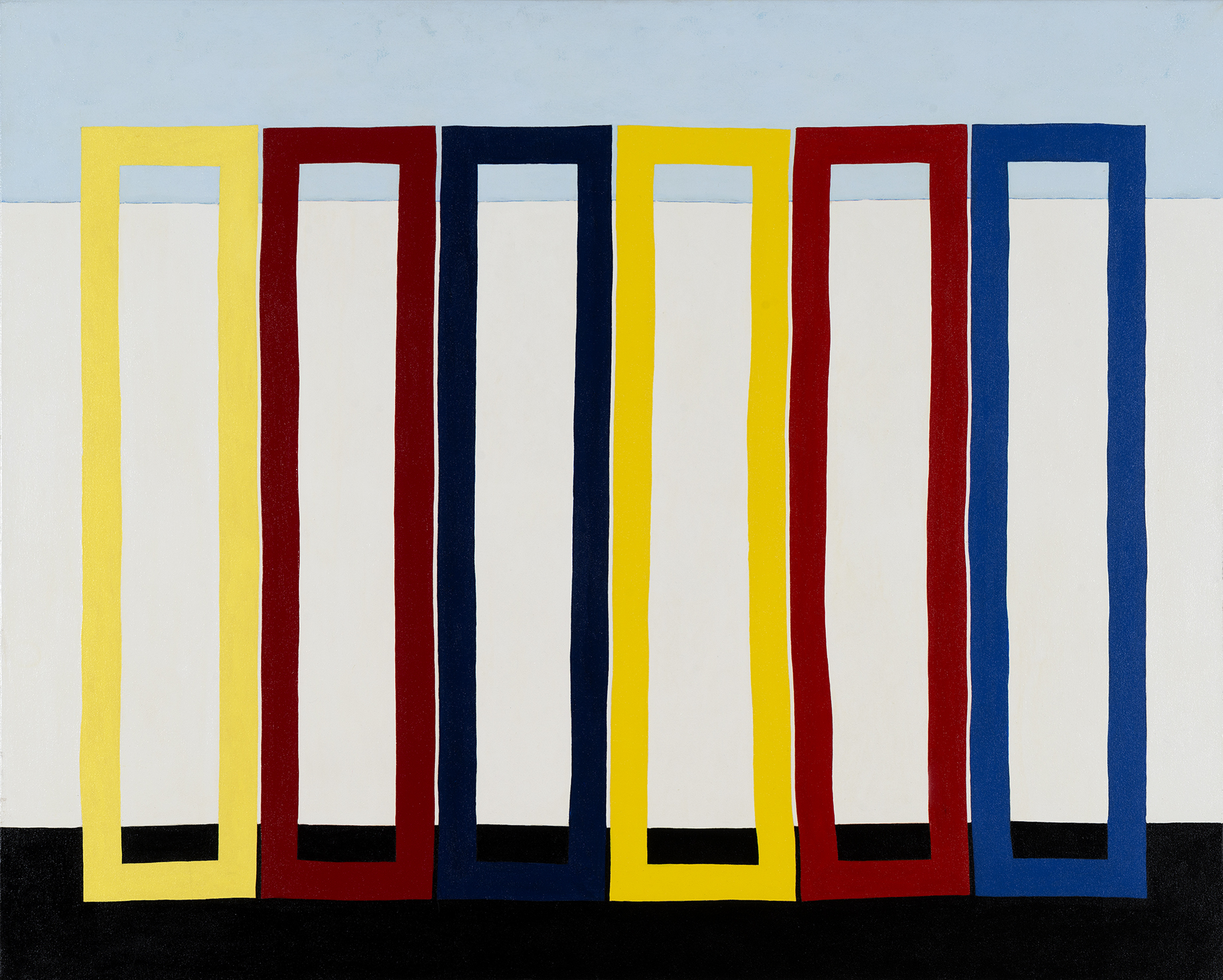 Trevor Vickers, Shuffle, 2002, acrylic on canvas, 121 x 150cm