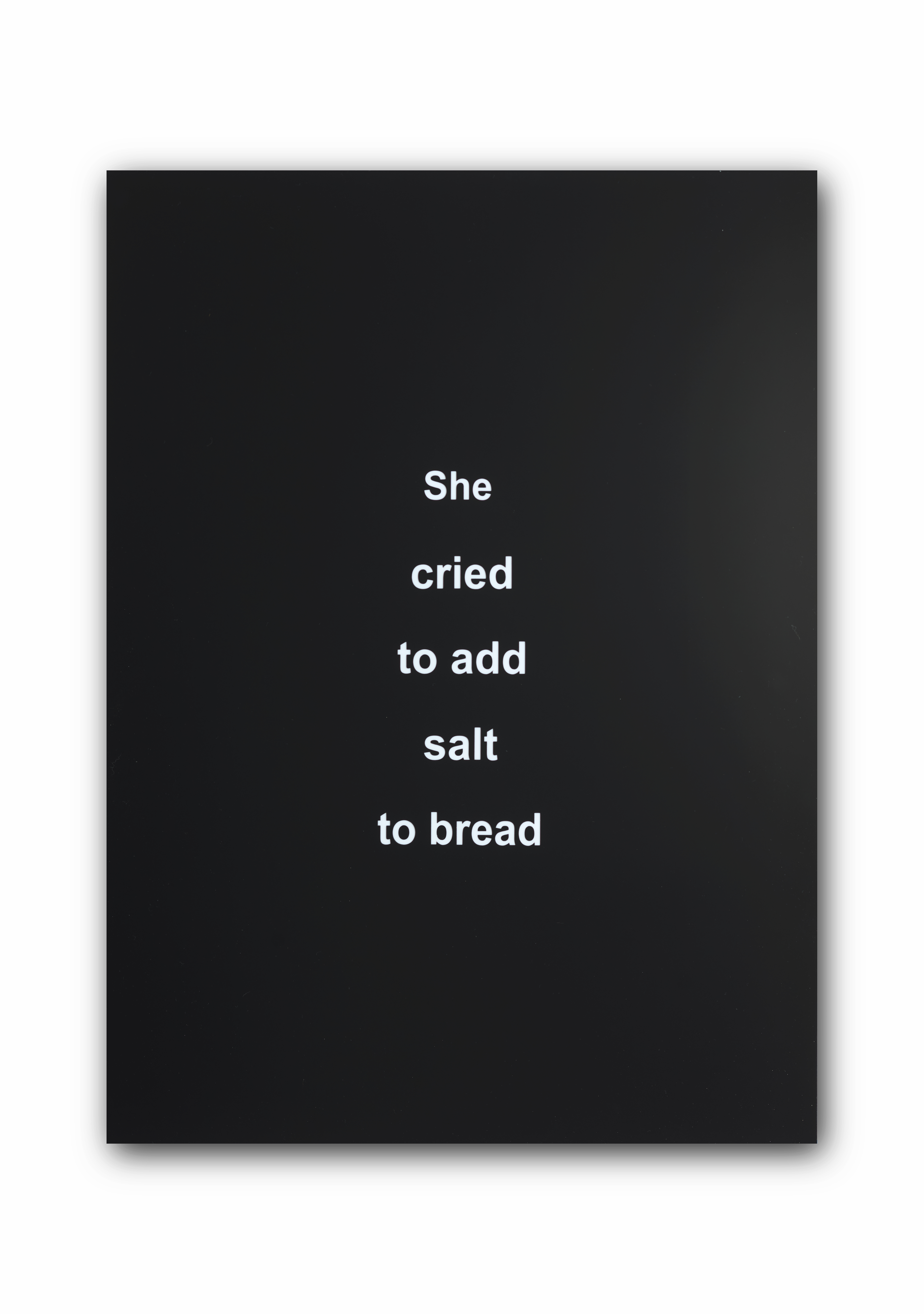 Olga Cironis, She Cried to Add Salt to Bread, 2024, acrylic, 75 x 55cm