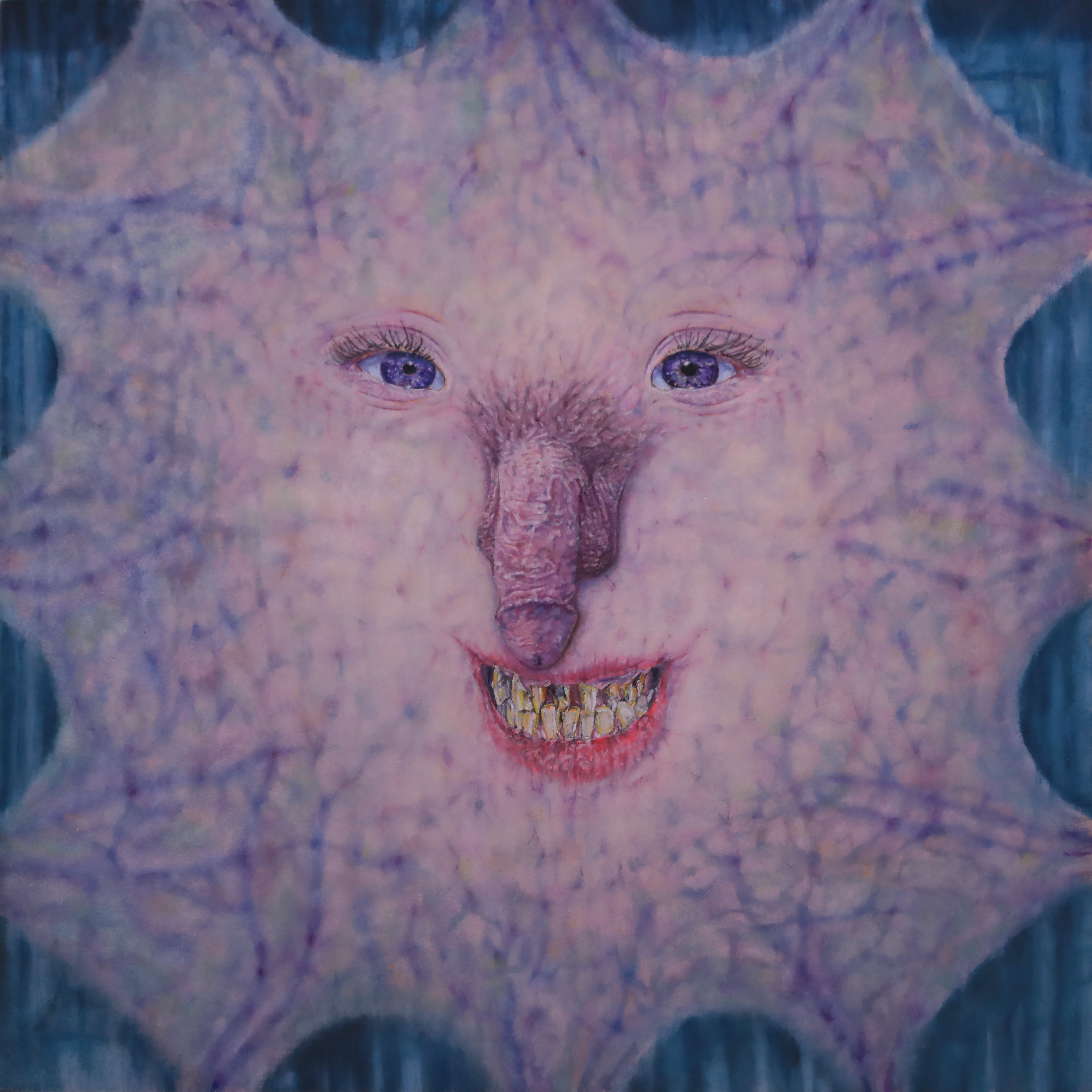 Anna Nazzari, Well Hung, 2025, oil on Ampersand Gessobord, 30.5 x 30.5cm