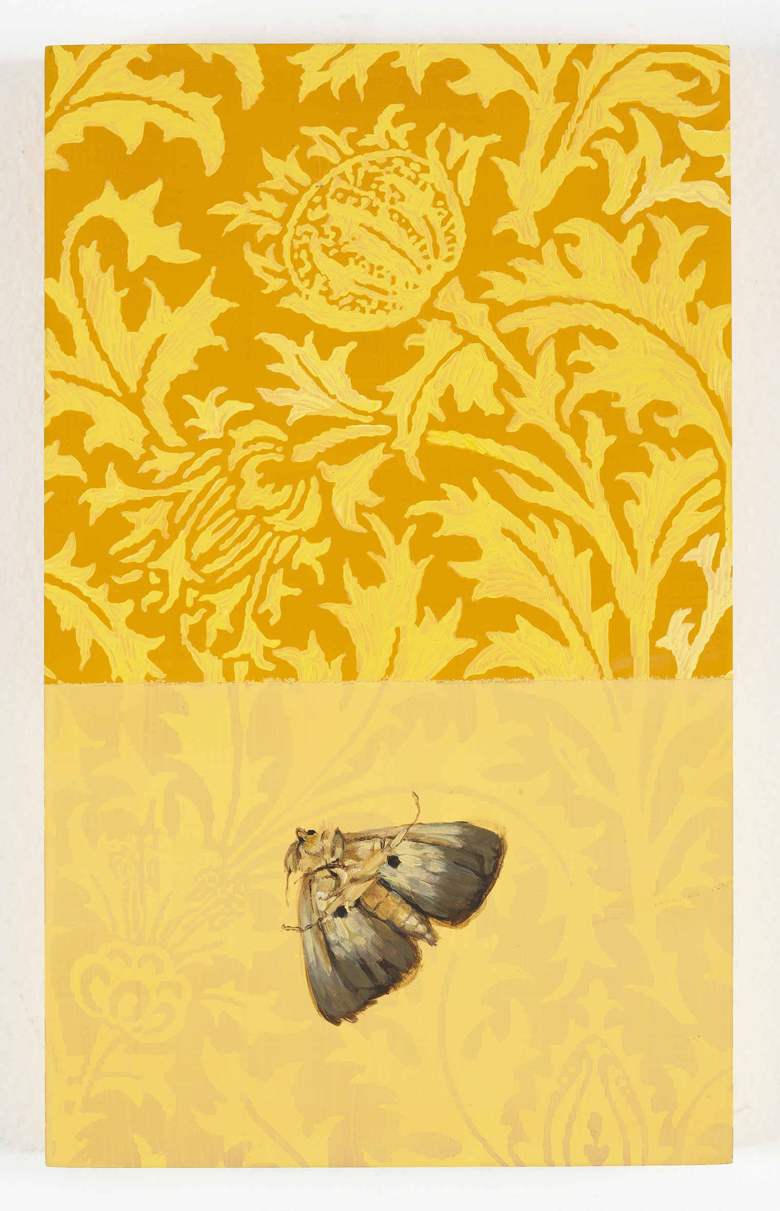 Clare McFarlane, Old Lady’s Verse II,  2012, acrylic and silkscreen on board, 26 x 16cm