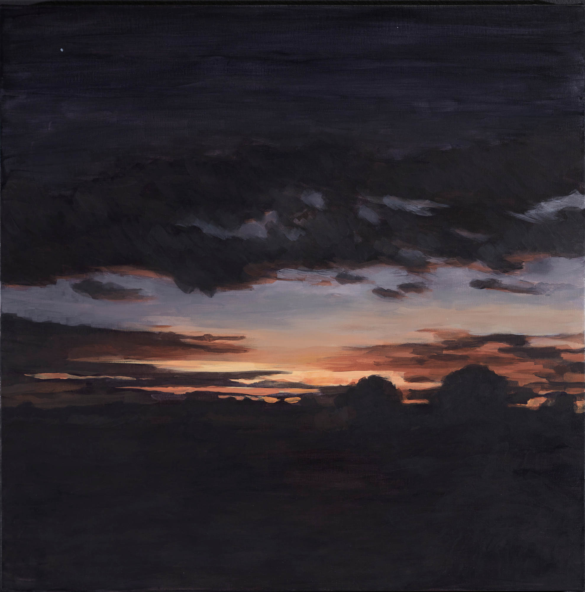 Clare McFarlane, The Ebbing I, 2021, acrylic on canvas, 60 x 60cm