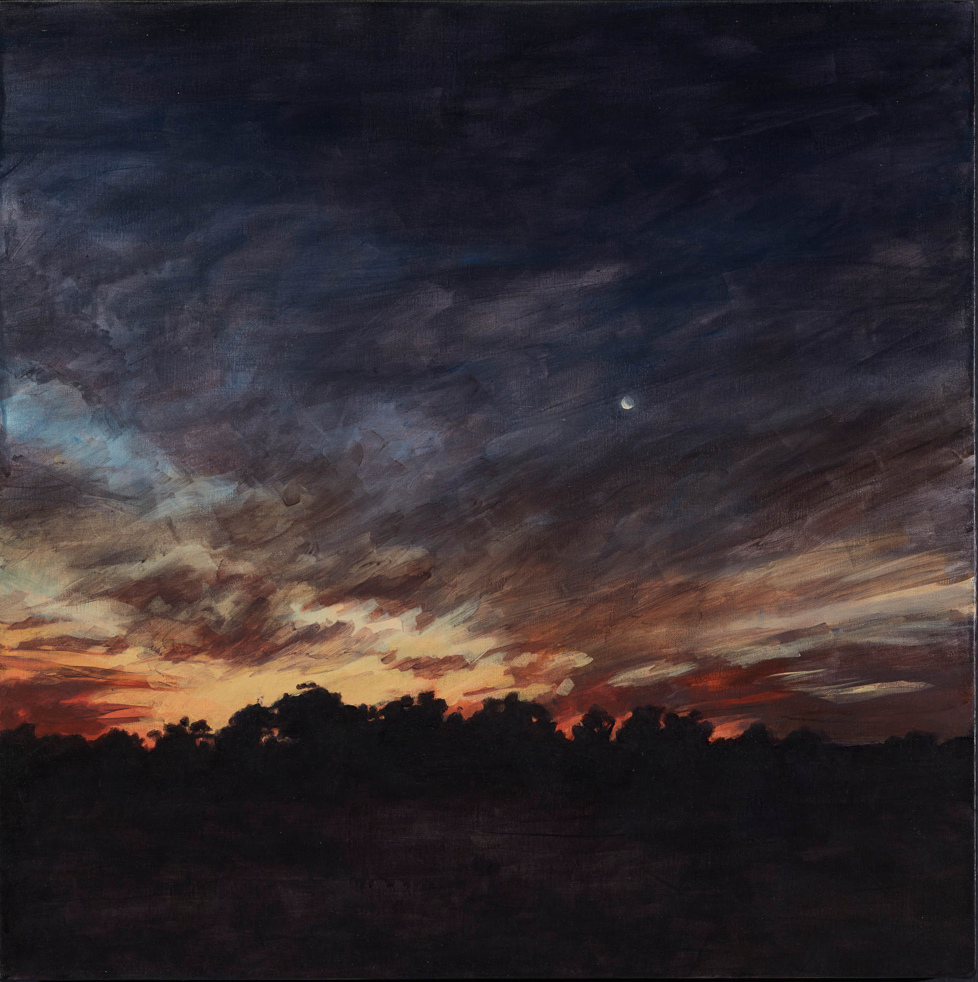 Clare McFarlane, The Ebbing III, 2021, acrylic on canvas, 60 x 60cm