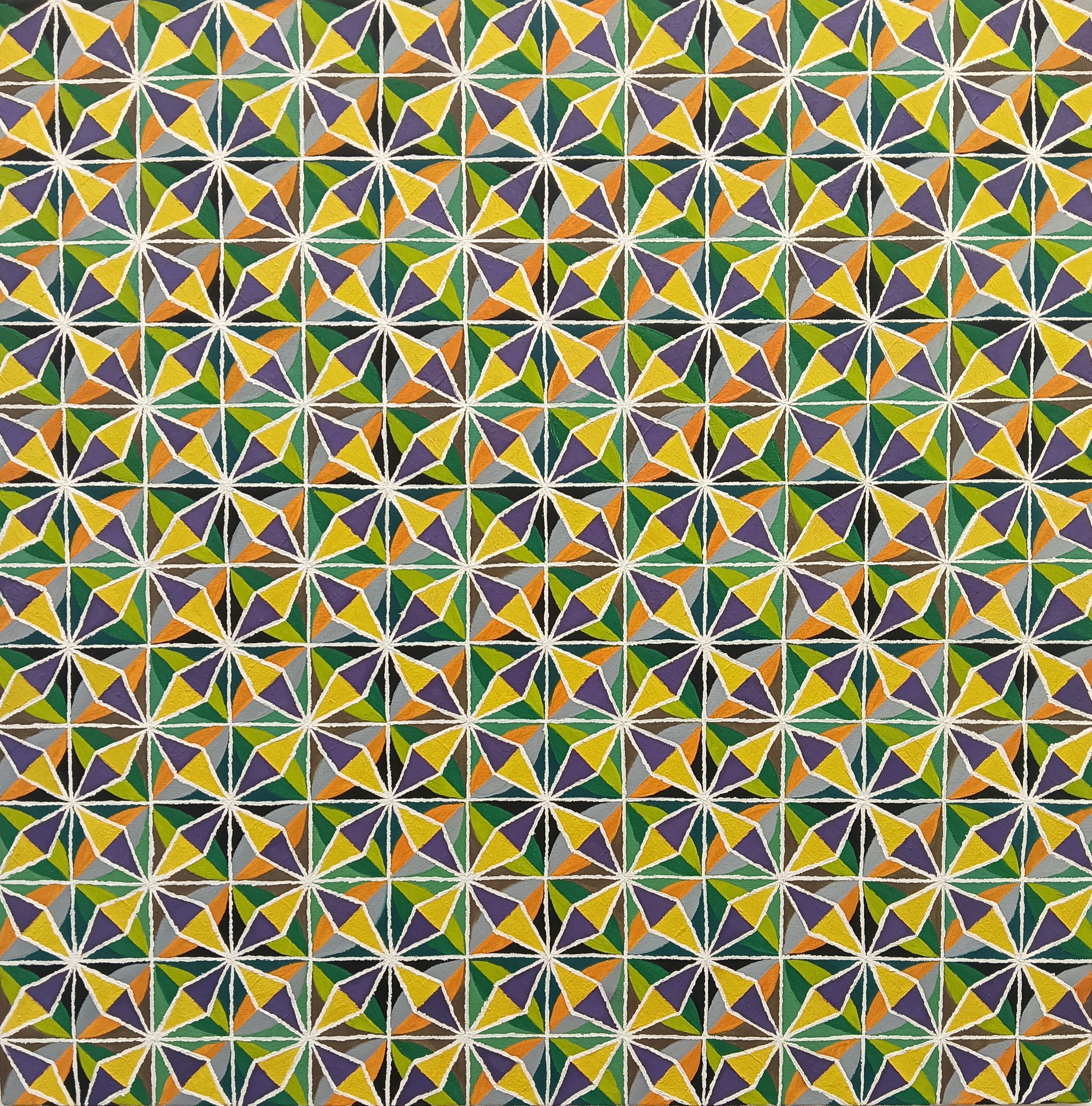 Cathy Blanchflower, Aster VI, 2004, oil on canvas, 81 x 81cm