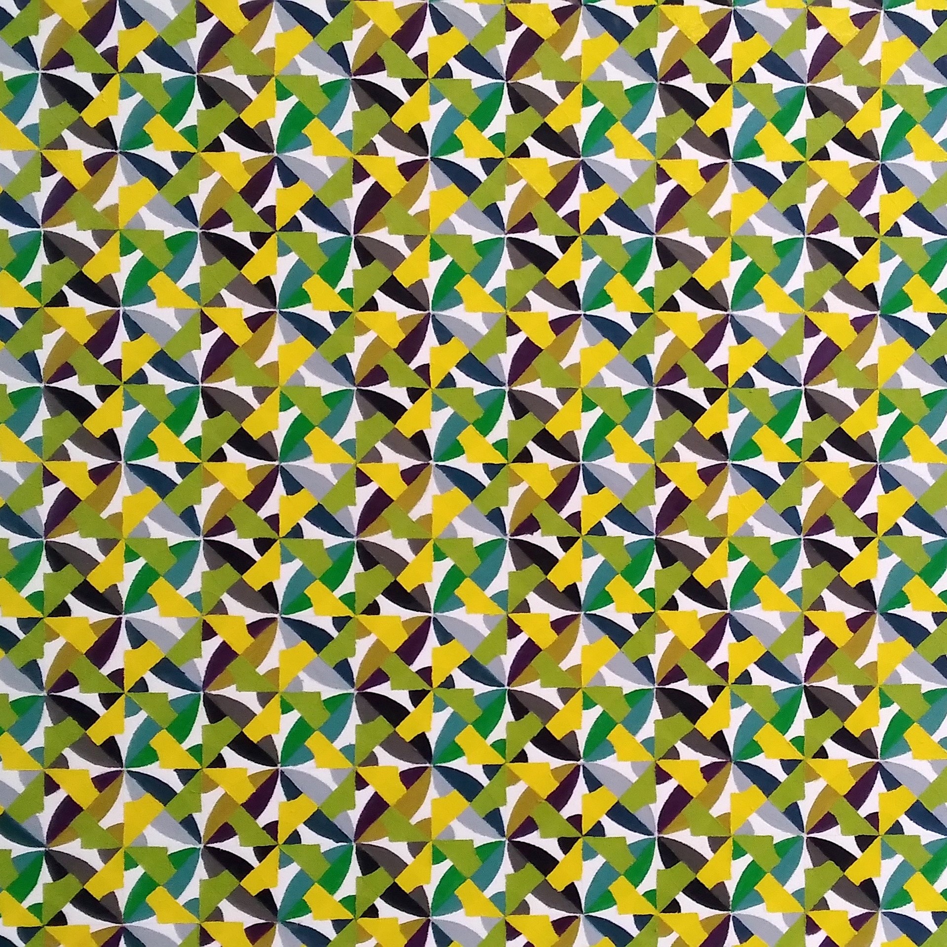 Cathy Blanchflower, Axis XIII, 2003, oil on canvas, 89 x 89cm