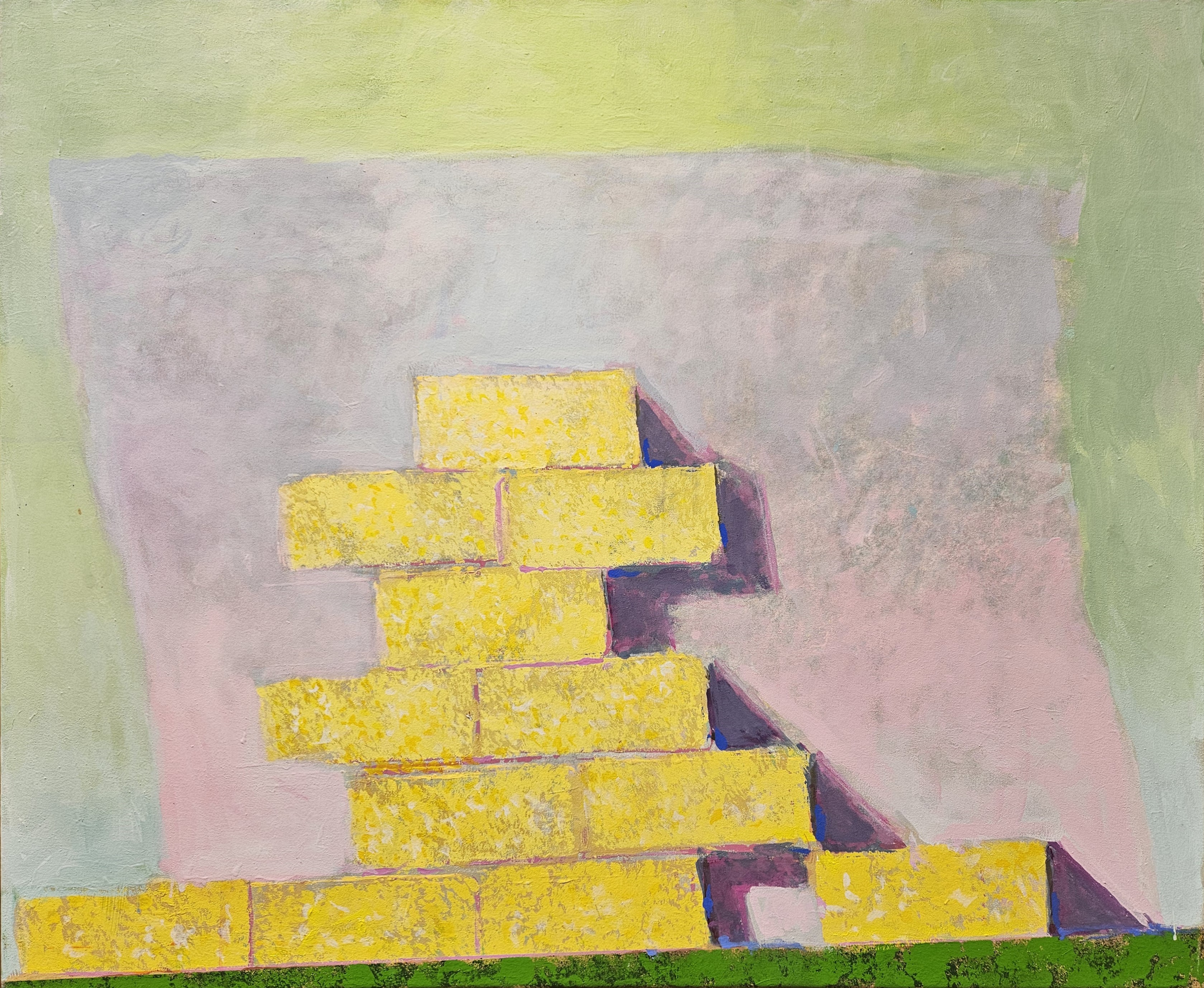 George Haynes, My Altar, 2024, acrylic on canvas, 96.5 x 117cm