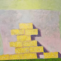 George Haynes, My Altar, 2024, acrylic on canvas, 96.5 x 117cm