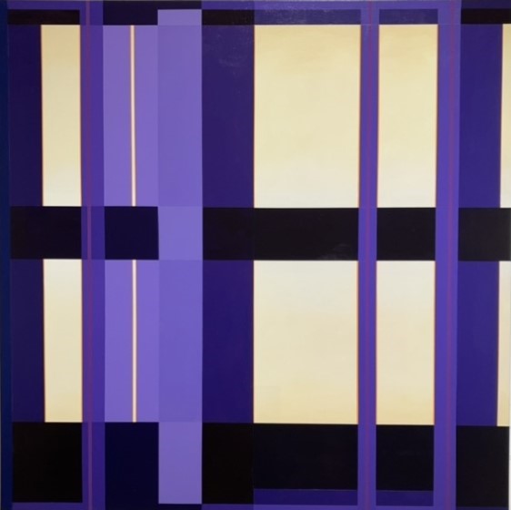 Jeremy Kirwan-Ward, Situation 6, 2025, acrylic on canvas, 100 x 100cm
