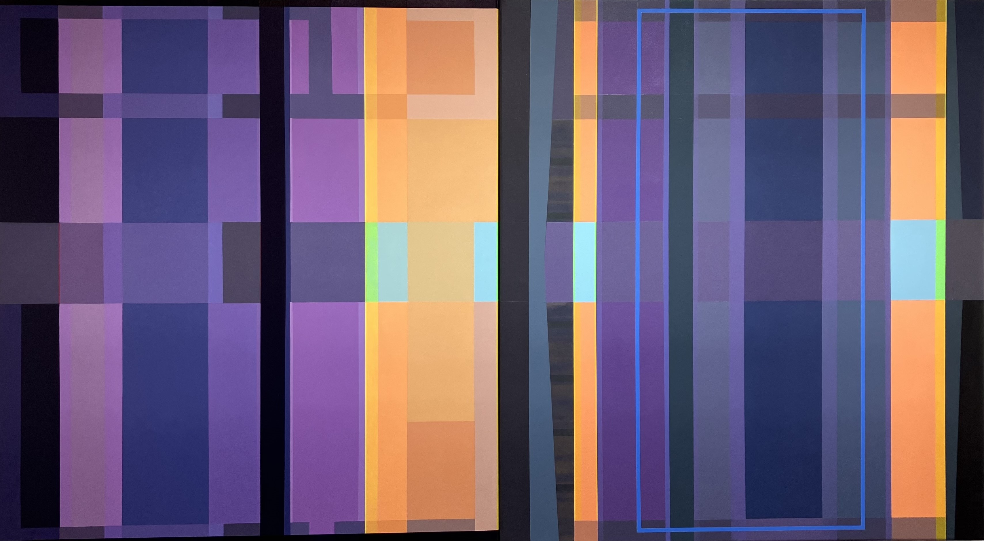 Jeremy Kirwan-Ward, Situation 7, 2025, acrylic on canvas, 90 x 162cm