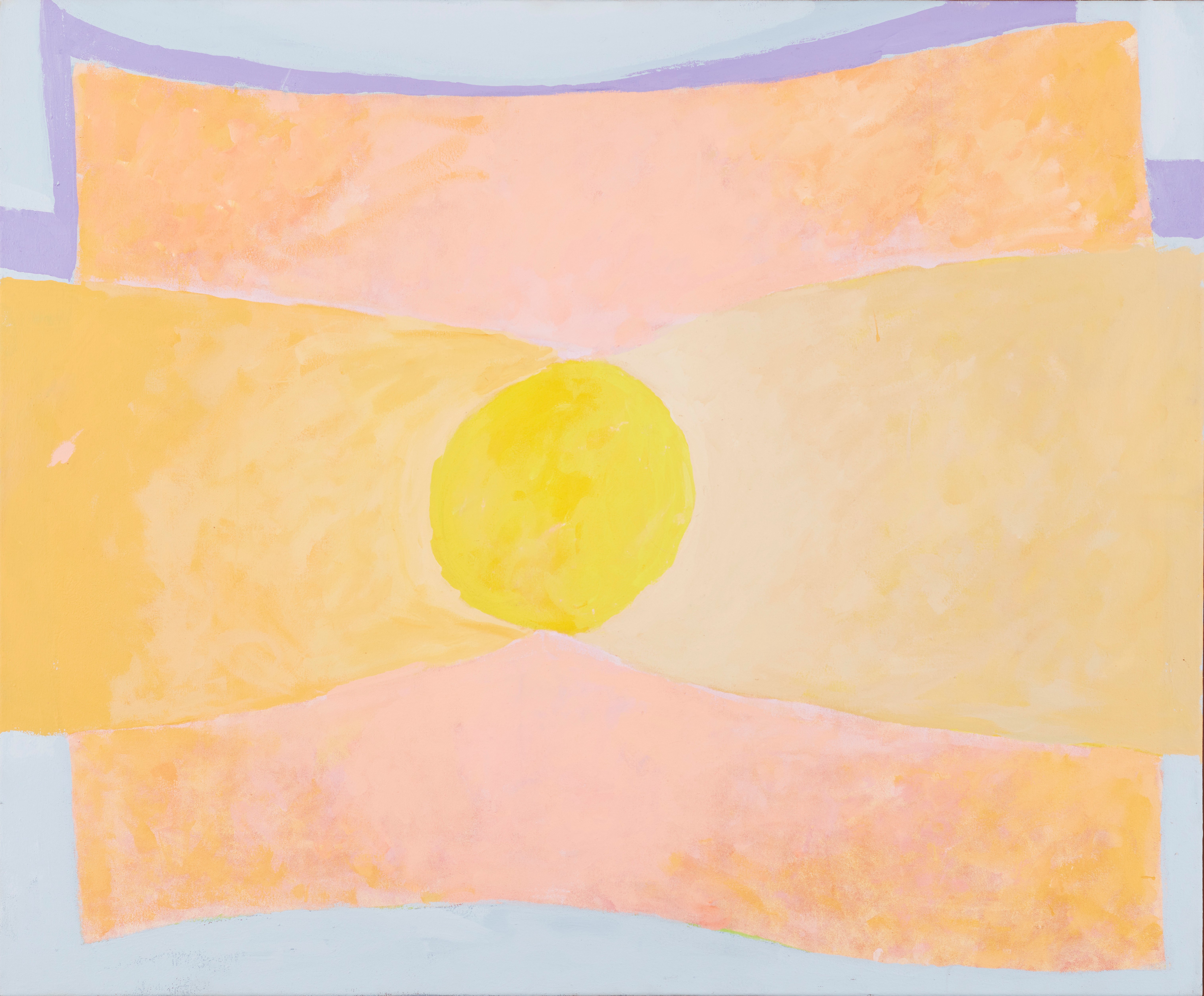 George Haynes, RA, Catenary Suite #6, 2023, acrylic on canvas, 96.5 x 117cm