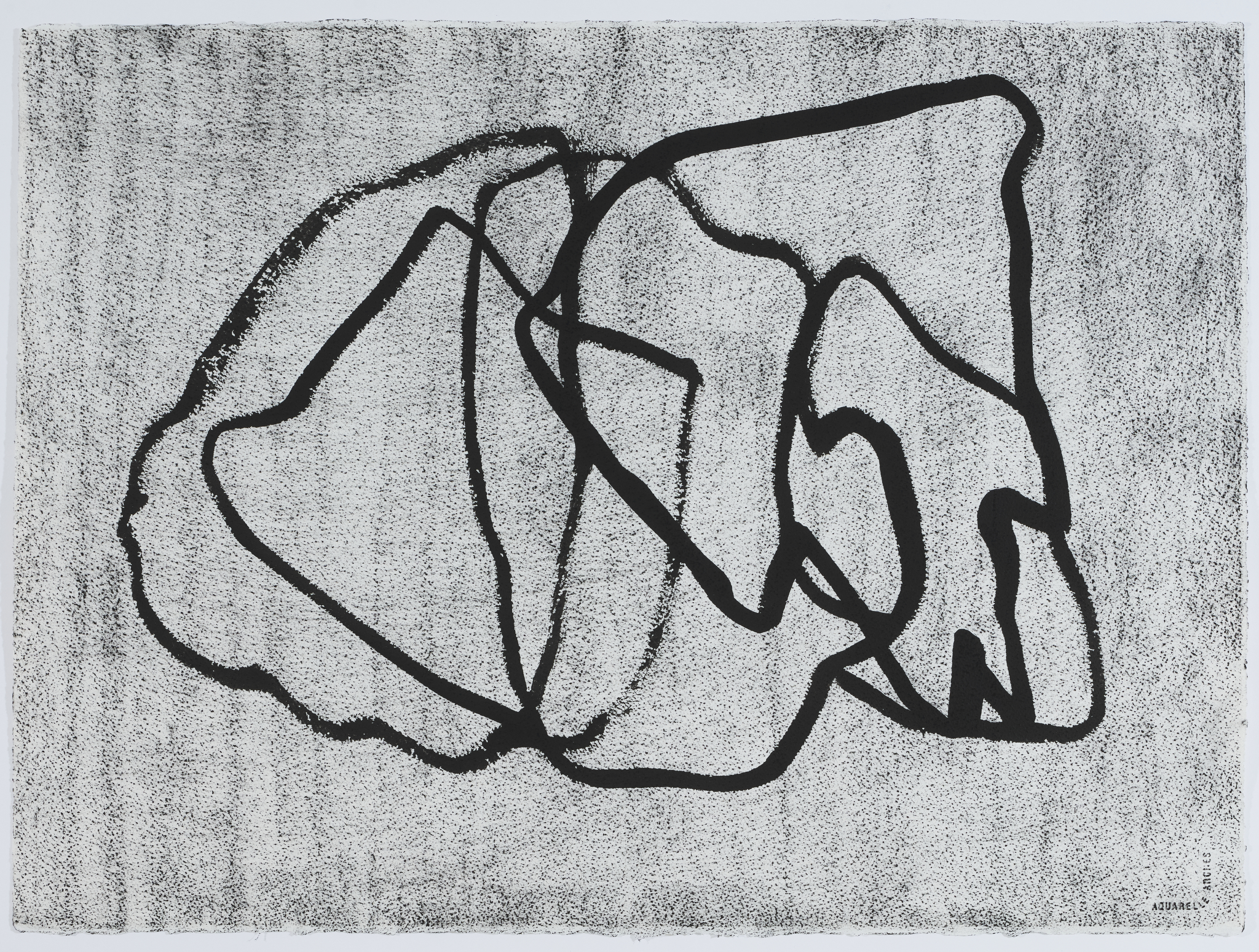 Vanessa Russ, Monsoon Build Up 1, 2025, Indian ink and charcoal on paper, 76 x 56cm