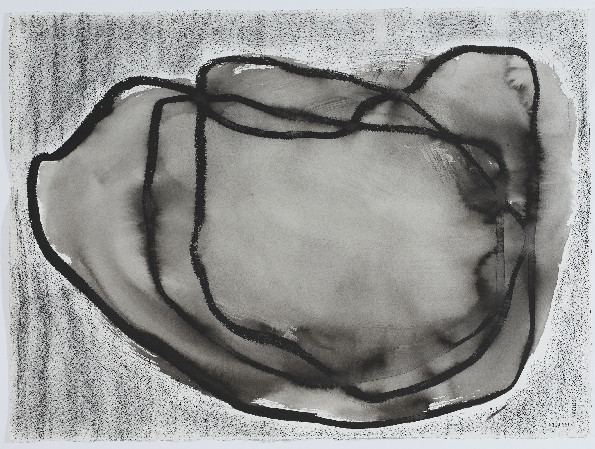 Vanessa Russ, Monsoon Build Up 3, 2025, Indian ink and charcoal on paper, 76 x 56cm