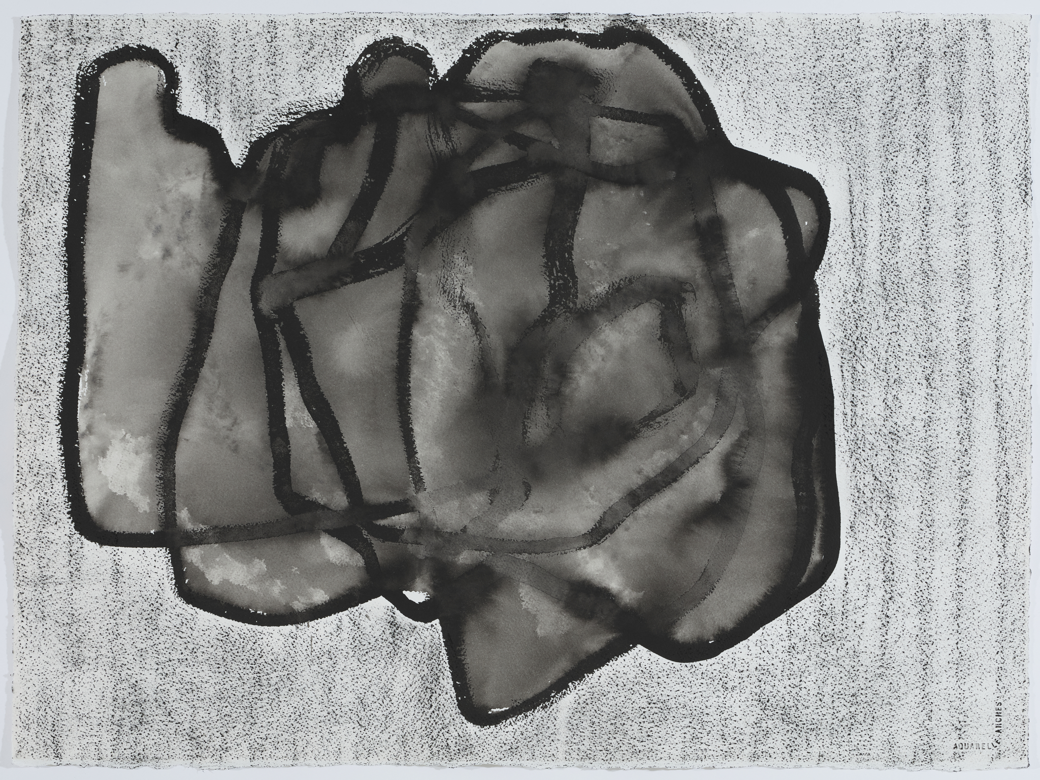 Vanessa Russ, Monsoon Build Up 4, 2025, Indian ink and charcoal on paper, 76 x 56cm