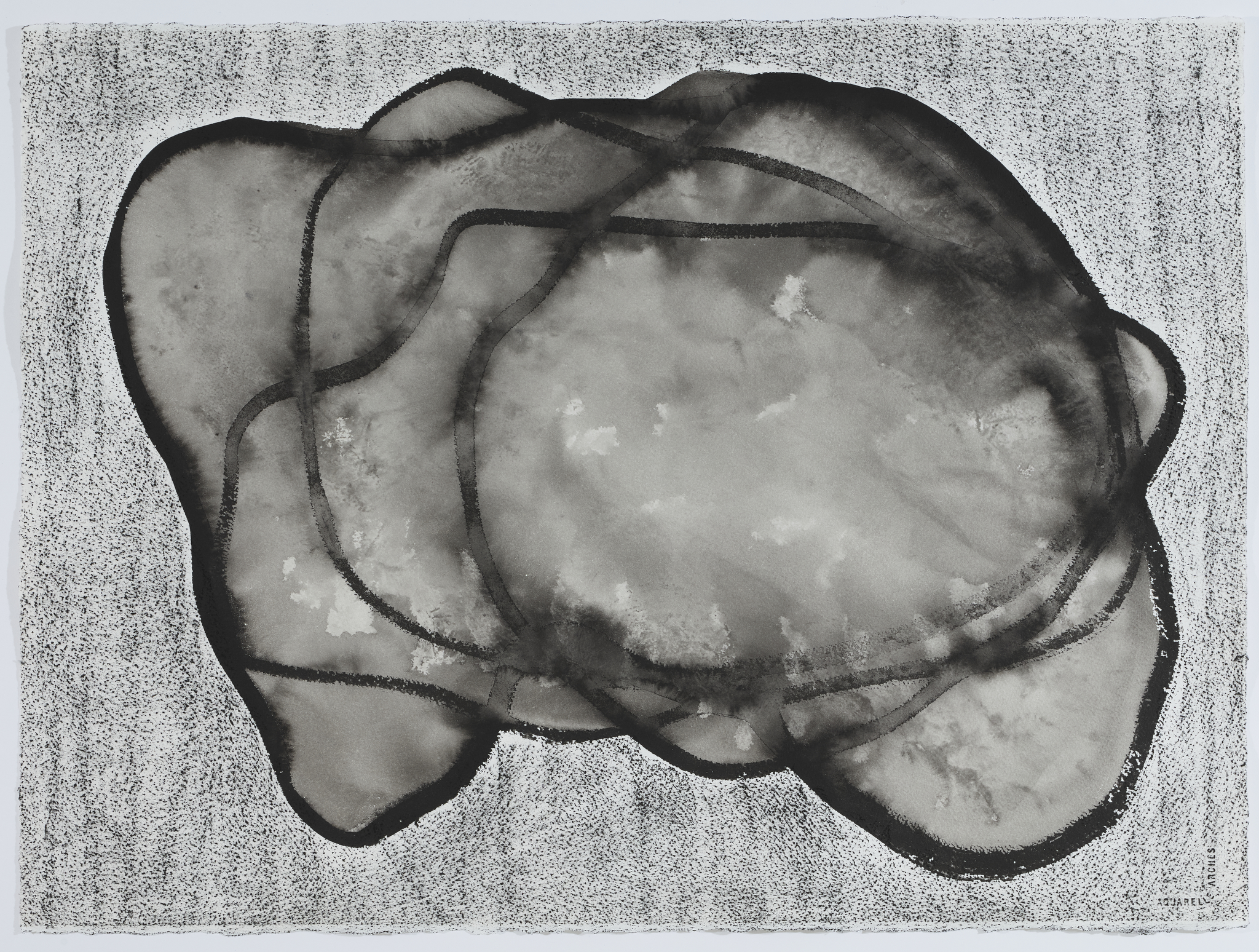 Vanessa Russ, Monsoon Build Up 5, 2025, Indian ink and charcoal on paper, 76 x 56cm