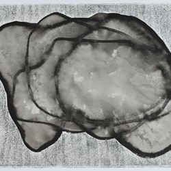 Vanessa Russ, Monsoon Build Up 5, 2025, Indian ink and charcoal on paper, 76 x 56cm