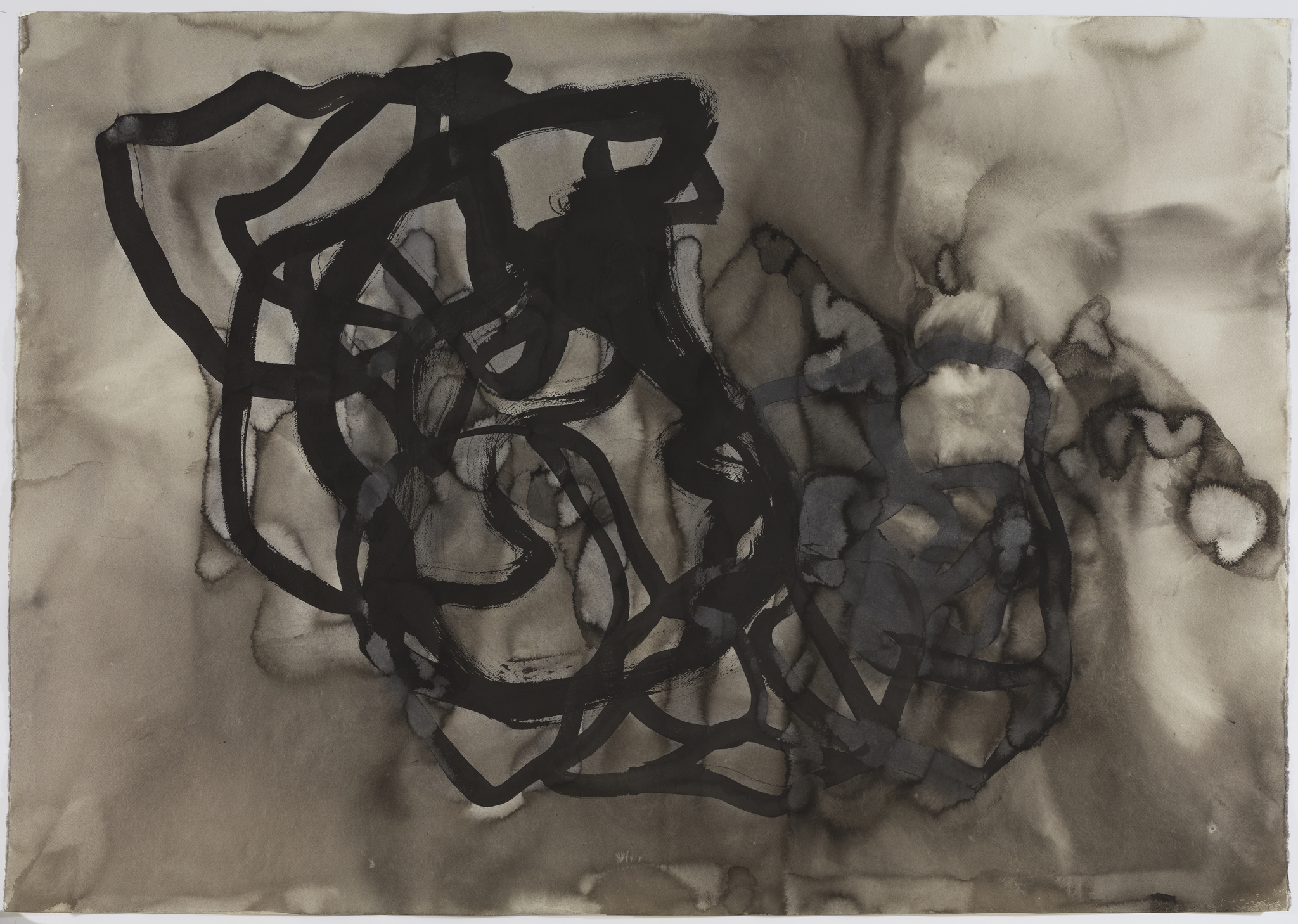 Vanessa Russ, Early Rain 1, 2025, Indian ink on paper, 140 x 110cm