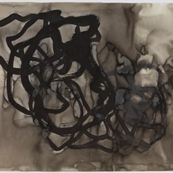 Vanessa Russ, Early Rain 1, 2025, Indian ink on paper, 140 x 110cm