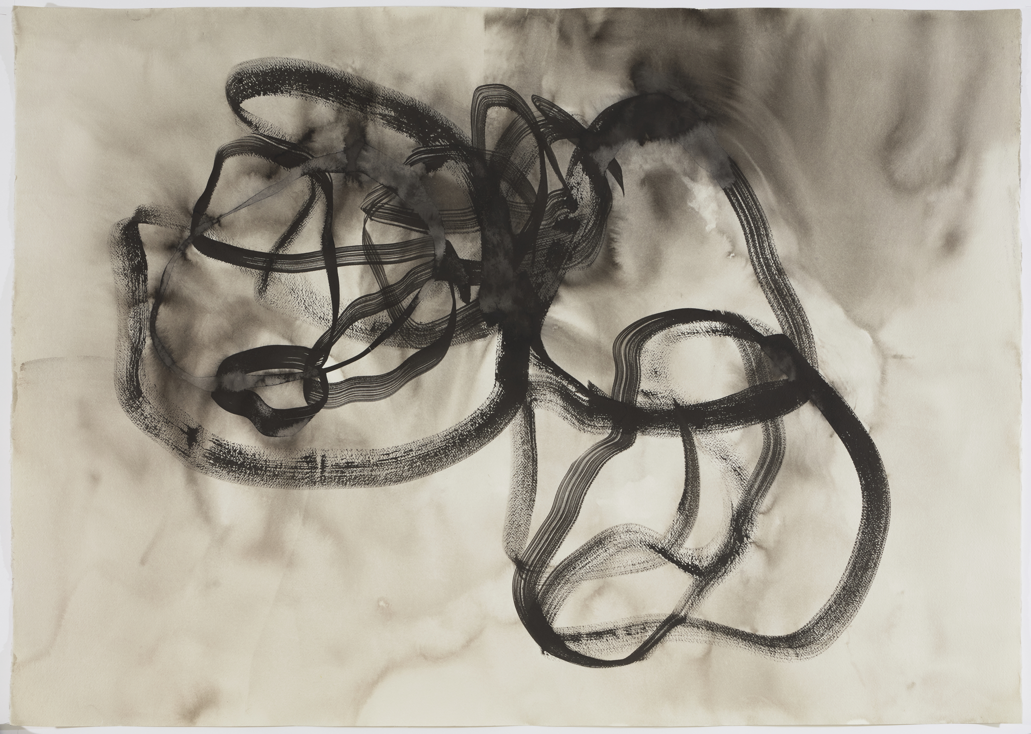 Vanessa Russ, Early Rain 3, 2025, Indian ink on paper, 140 x 110cm