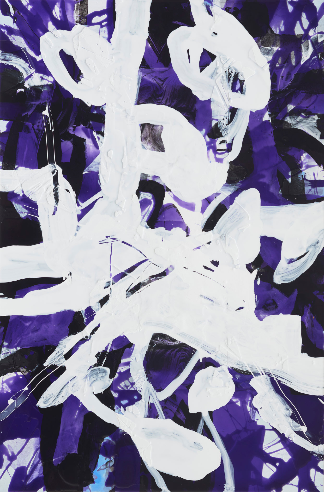 Chris Hopewell, Gala, 2024, acrylic and resin on wood panel, 122 x 81cm