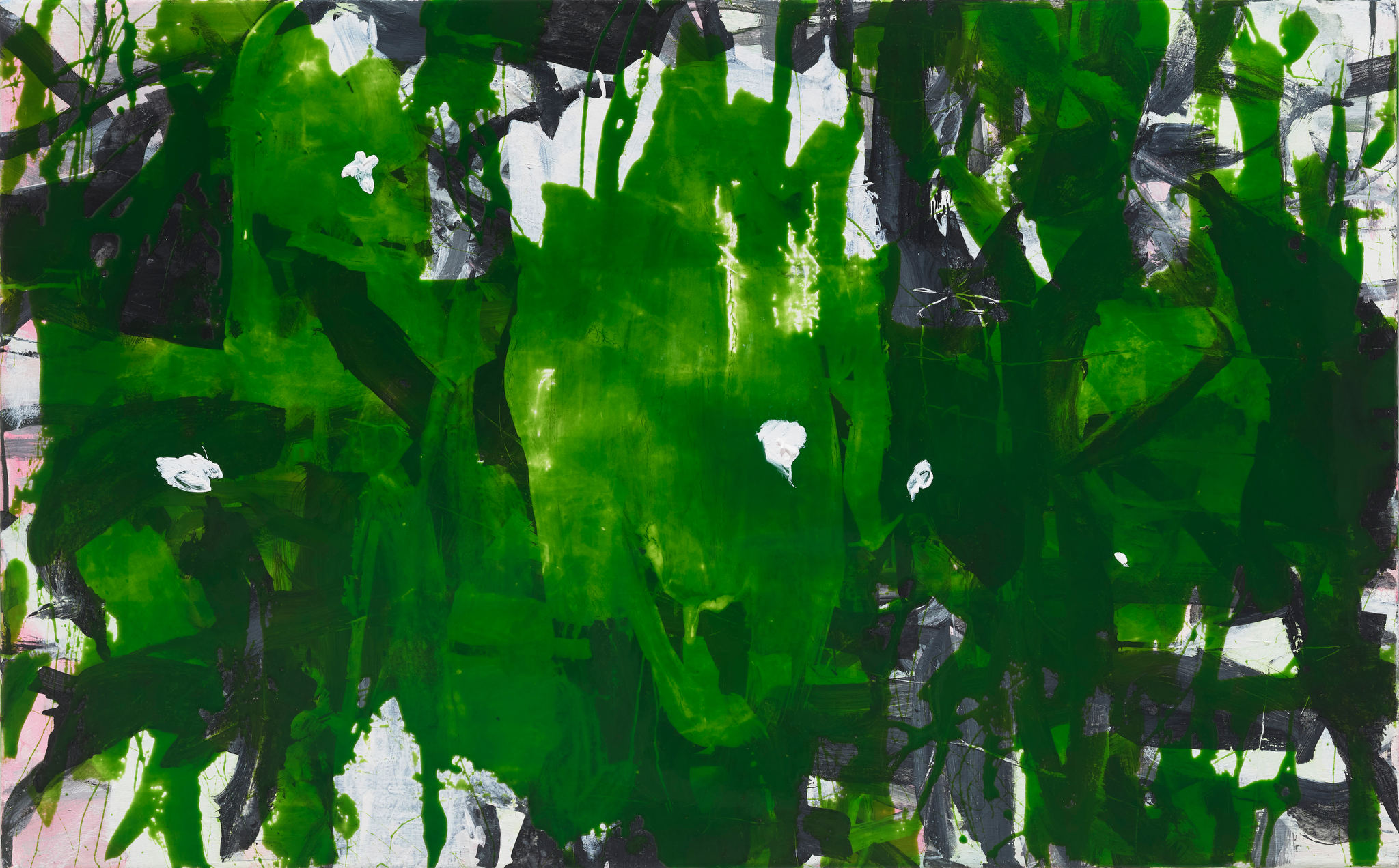 Chris Hopewell, Orbit, 2025, acrylic and resin on board, 81 x 122