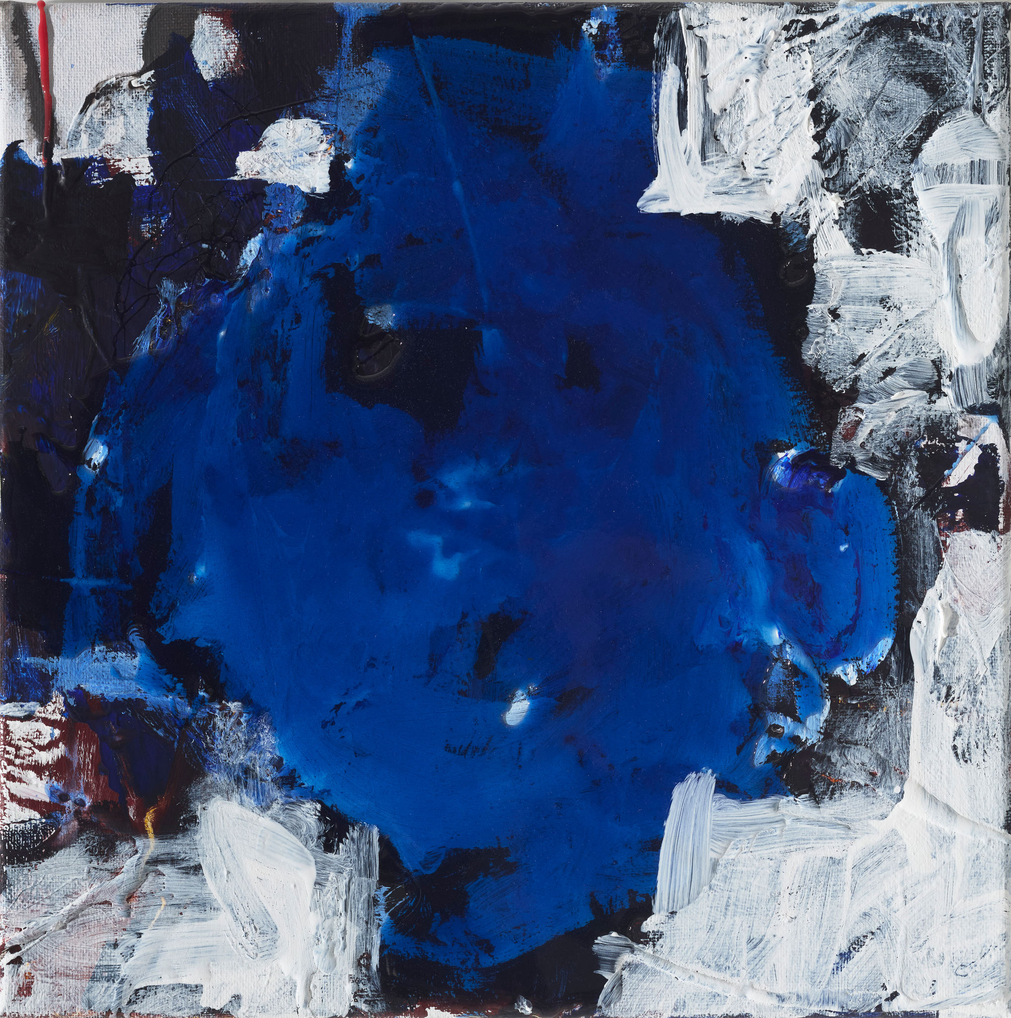 Chris Hopewell, Amore 2, 2024, acrylic and resin on canvas, 30 x 30cm